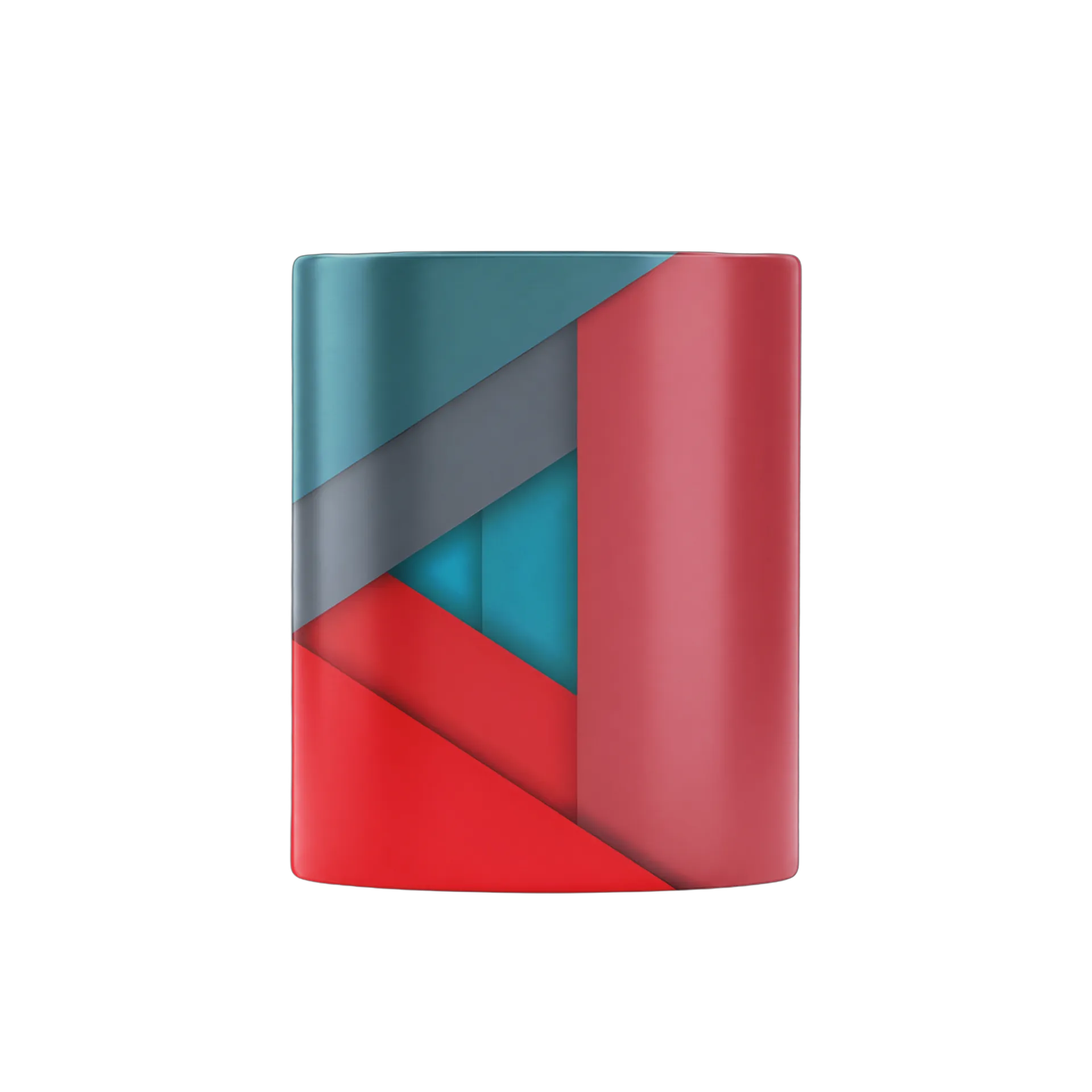Caneca Porcelana Abstrata Geométrica 325ml - Imagem 2