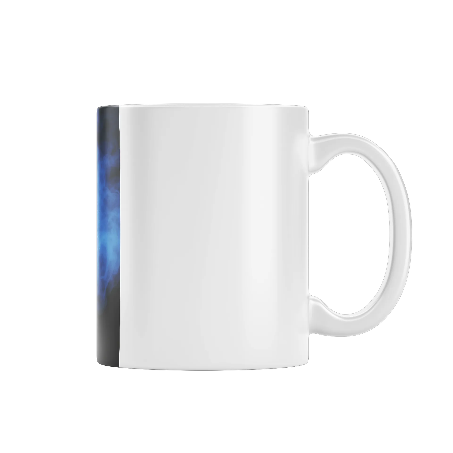 Caneca Porcelana Coração Azul Neon 325ml - Imagem 2