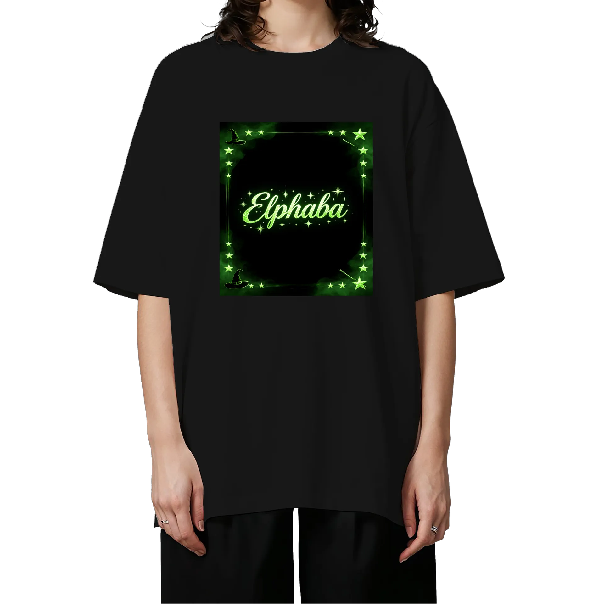 Camiseta Oversized Esferas Neon Verde 100% Algodão - Imagem 3