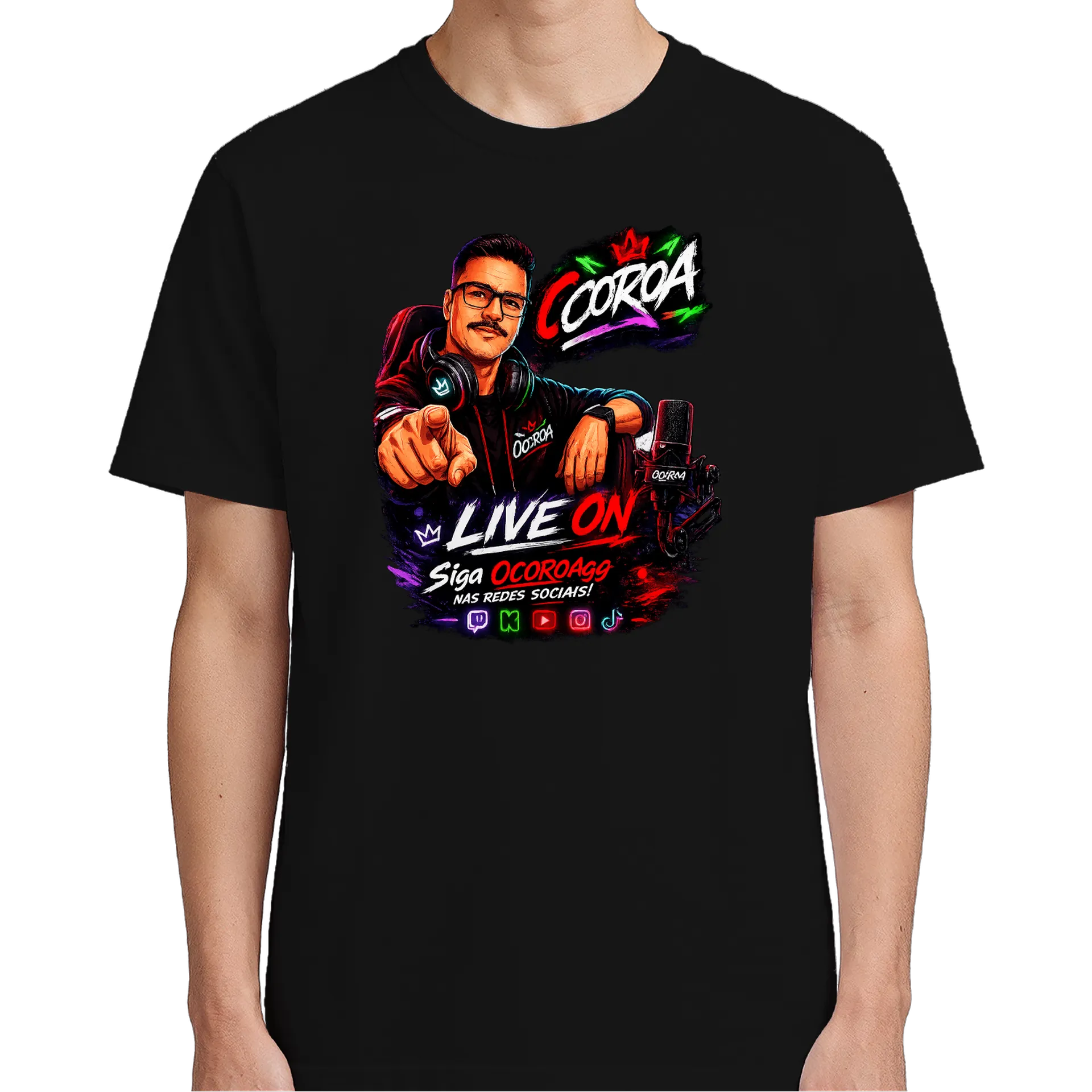 Camiseta: O COROA Live ON - Imagem 5