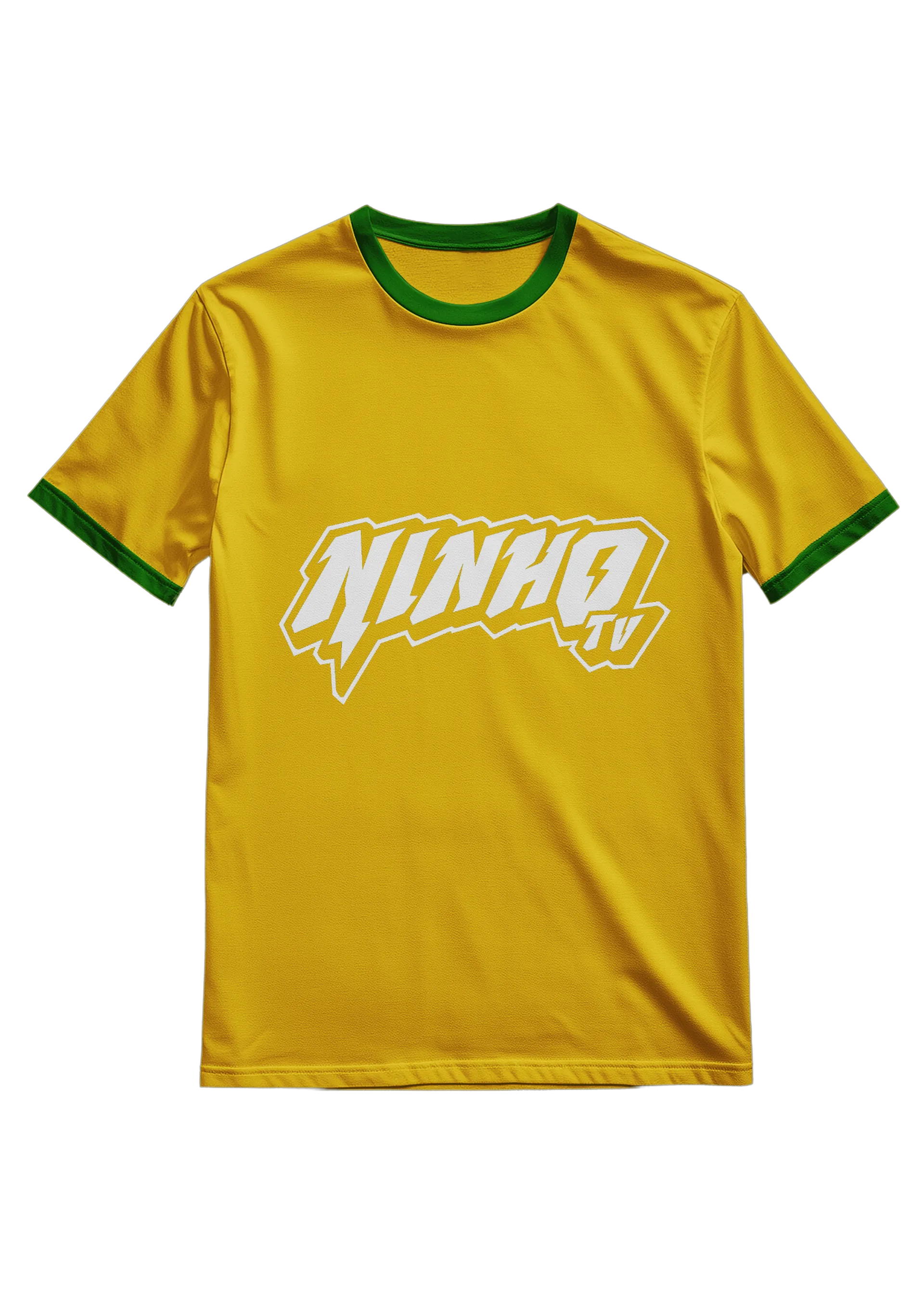 Camiseta Amarela Brasil (100% algodão) - Imagem 1