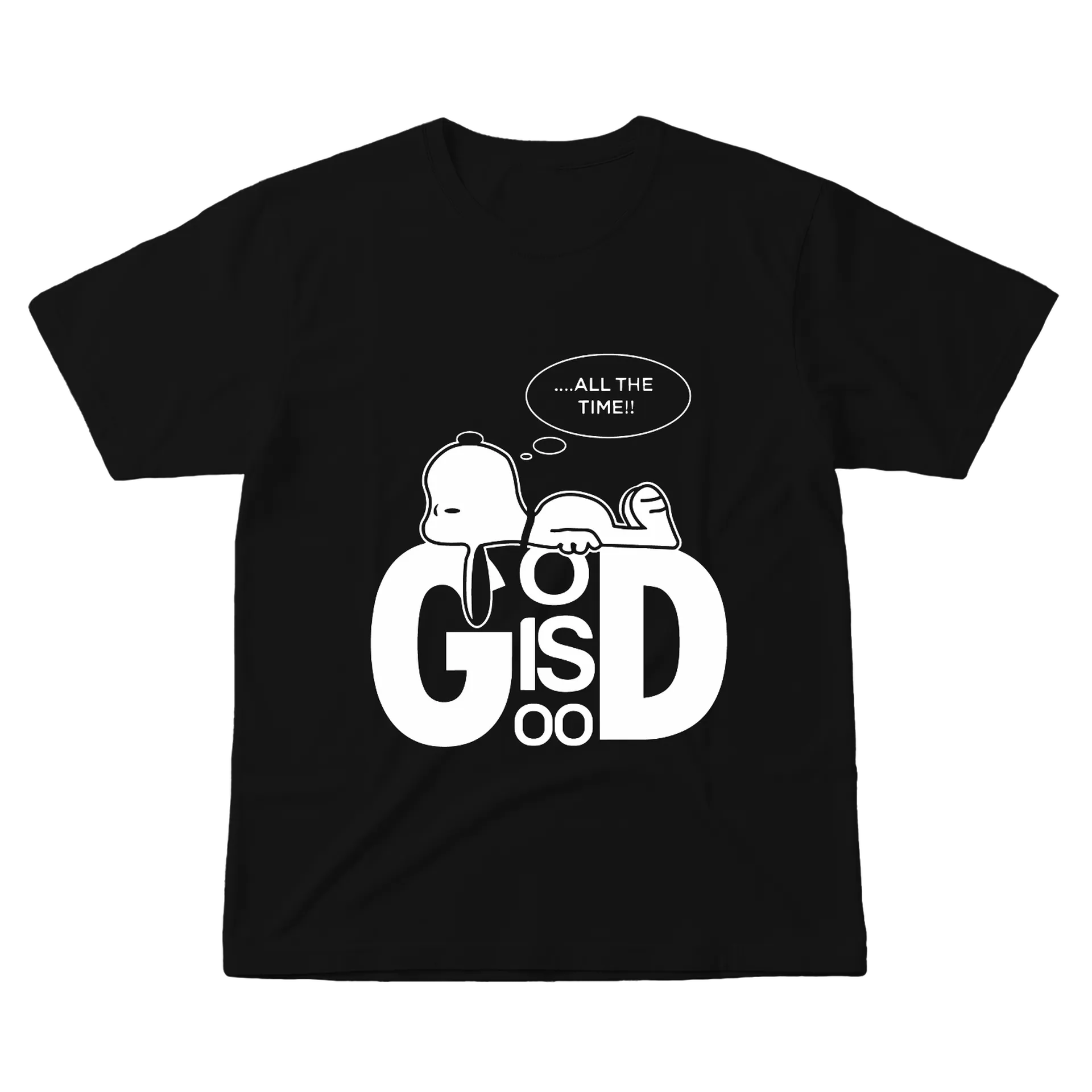Camiseta Estampa Tipográfica God Is Good 100% Algodão de Redeem Wear