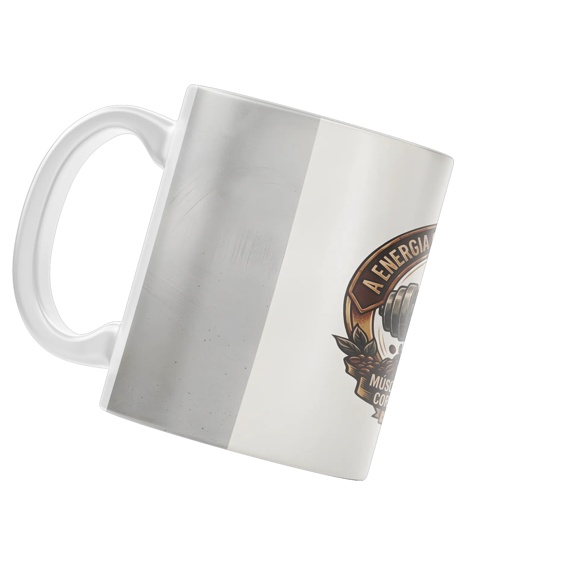 Caneca Estampa Tipográfica Halter e Café Retrô 325ml de HARDZONE — imagem 3 de 4