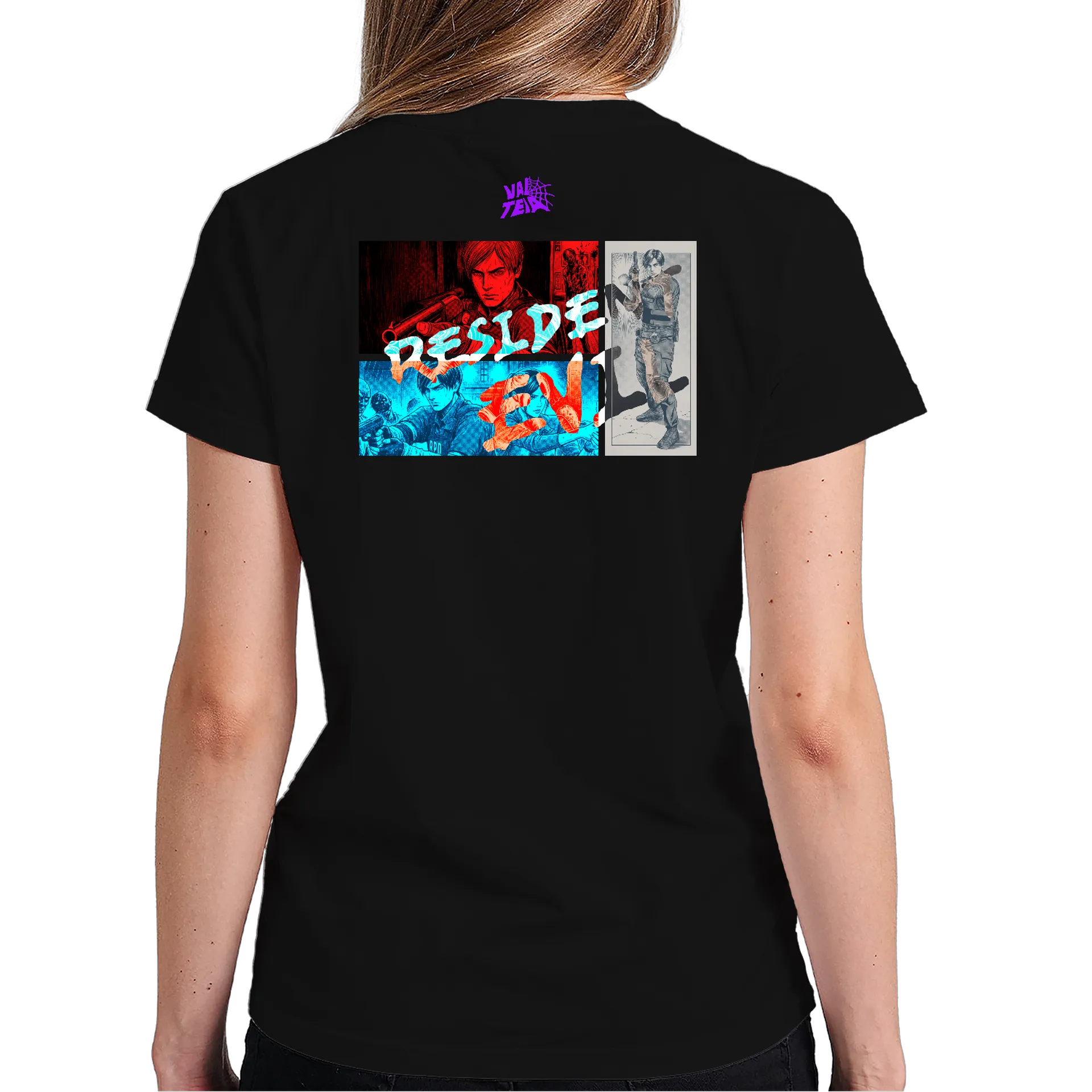 Camiseta Unissex Resident Evil de vai teia — imagem 6 de 6