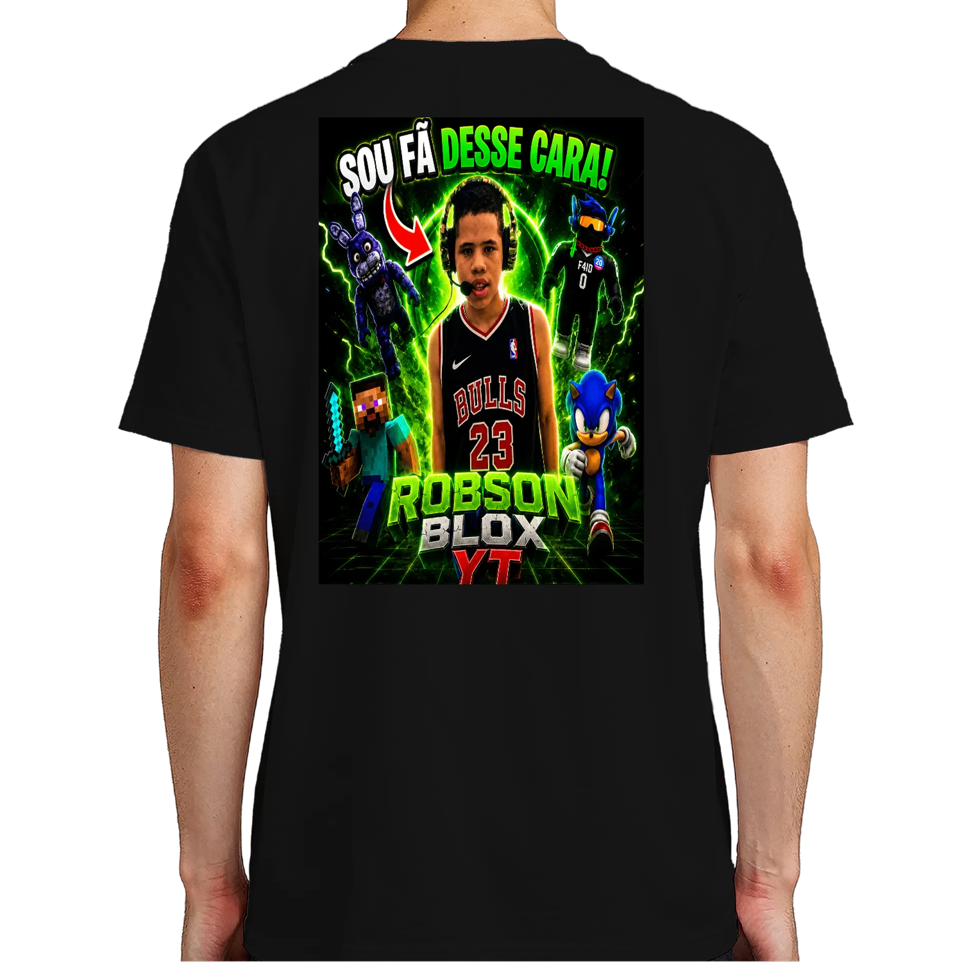 Camiseta dos fãs do Robson Blox YT  - Imagem 7