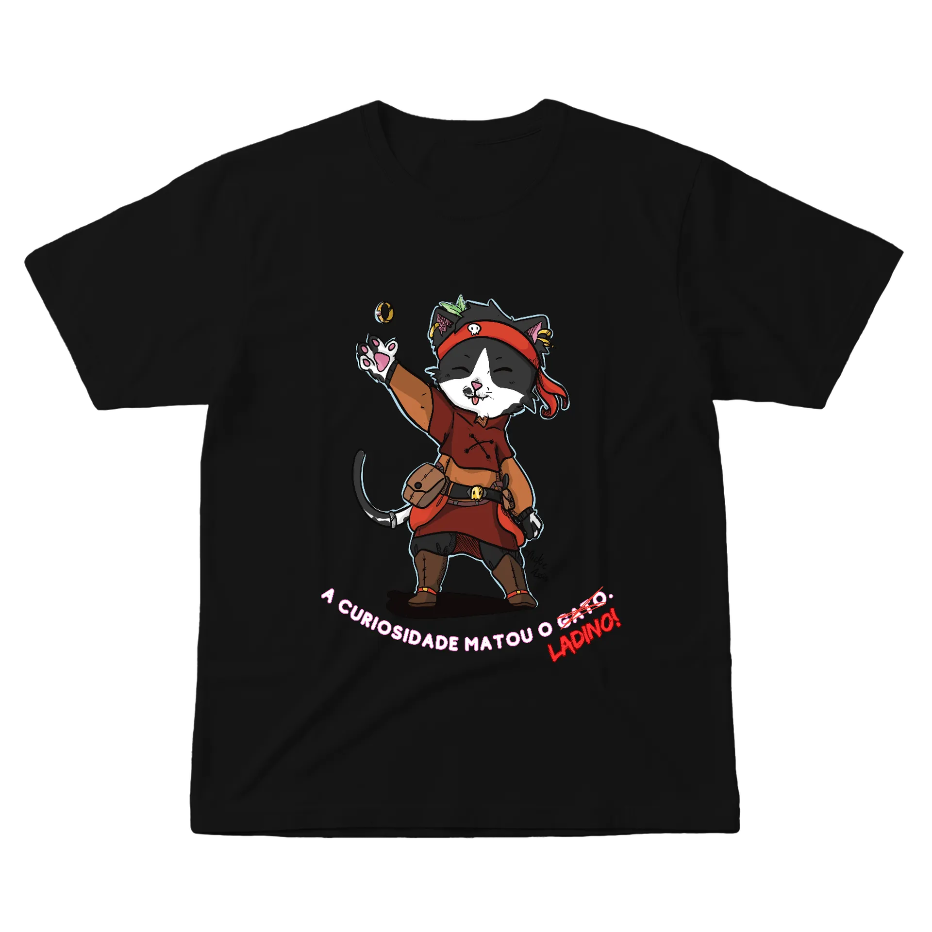 Camiseta GATINHO LADINO! - Imagem 1
