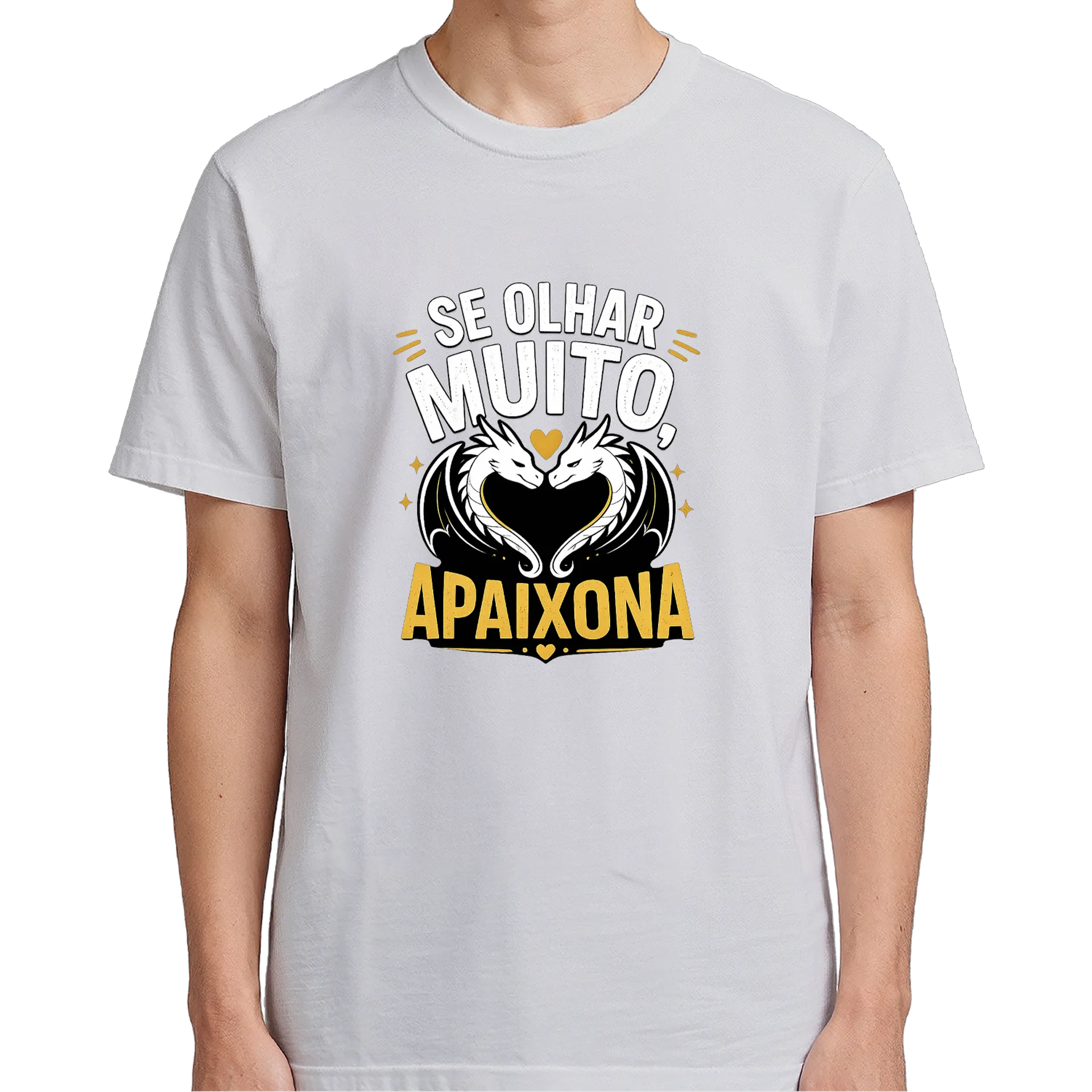 Camiseta Dragões Apaixonados 100% Algodão - Imagem 5