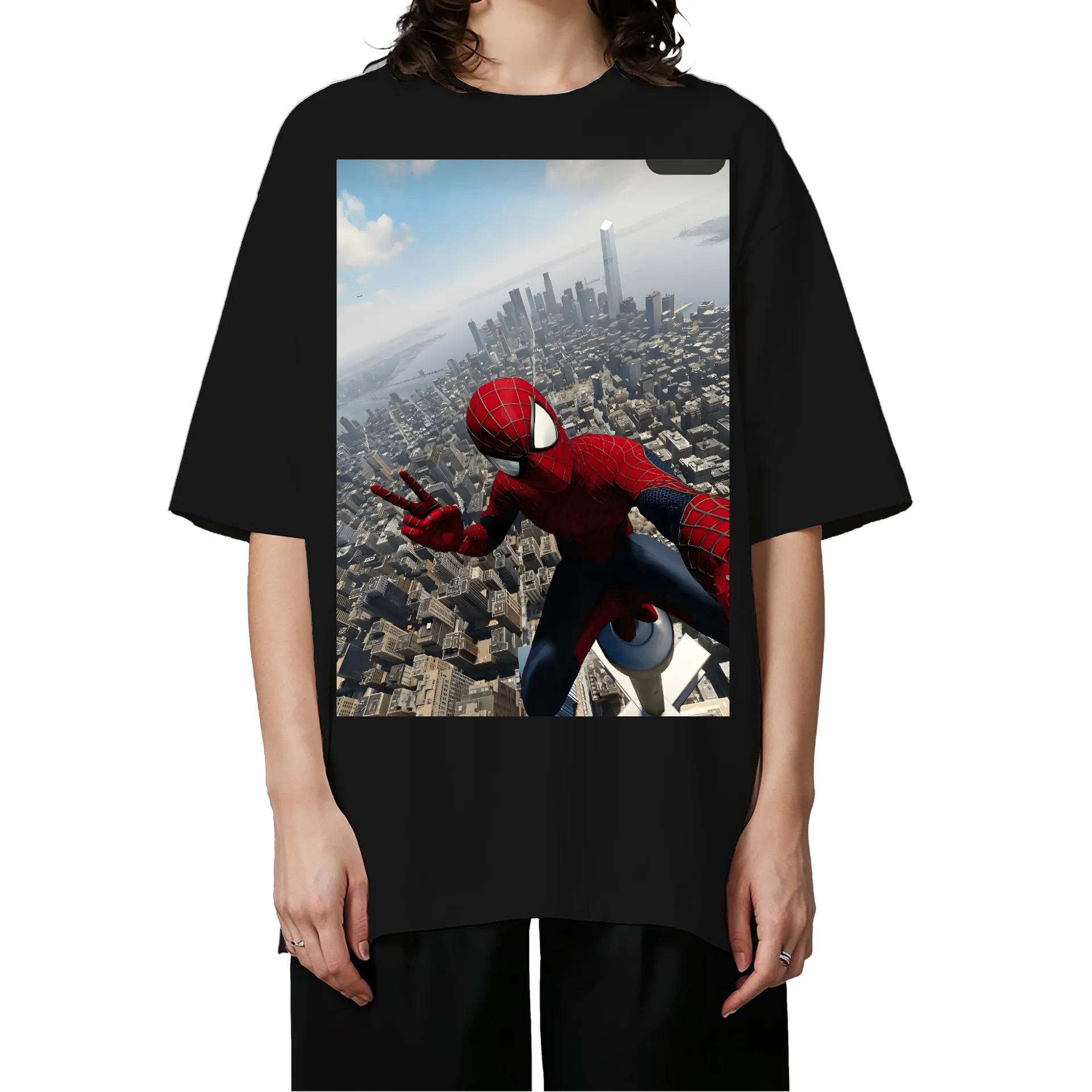 Camiseta Oversized Homem aranha 100% Algodão - Imagem 3