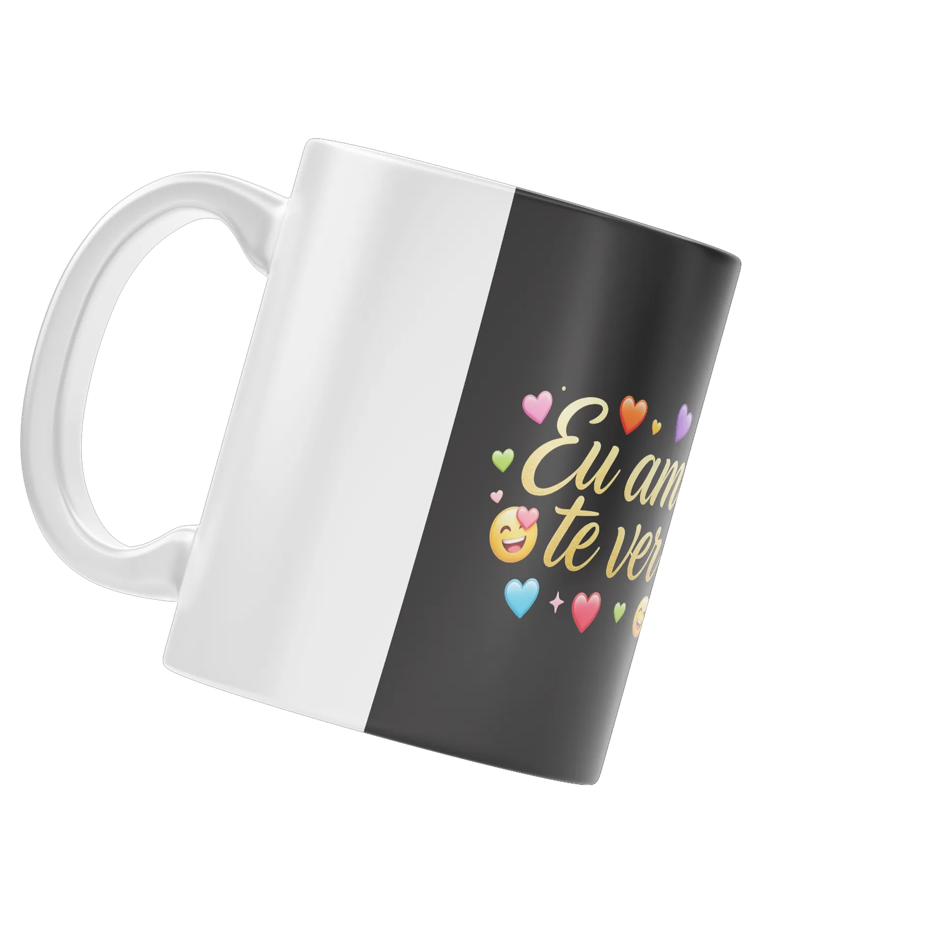 Caneca Porcelana Eu amei te ver Ni 325ml - Imagem 4