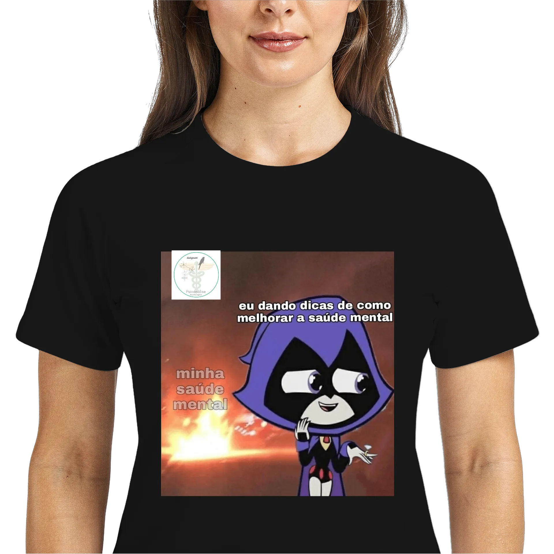 Camiseta Dry Fit Estampa Saúde Mental 100% Polyester - Imagem 3