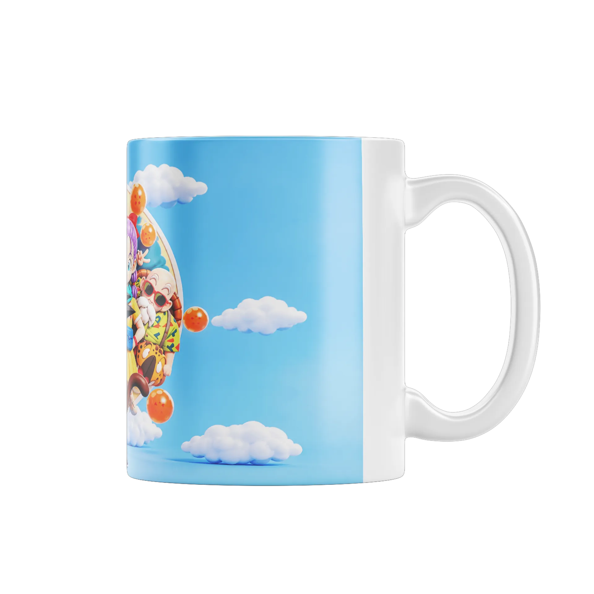 Caneca Dragon Ball Personagens Estilo Cartoon 325ml - Imagem 1