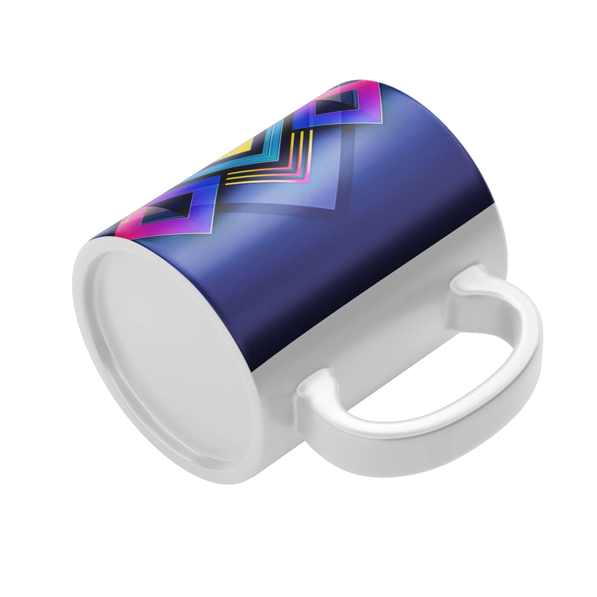 Caneca Estampa Geométrica Neon 325ml - Imagem 4