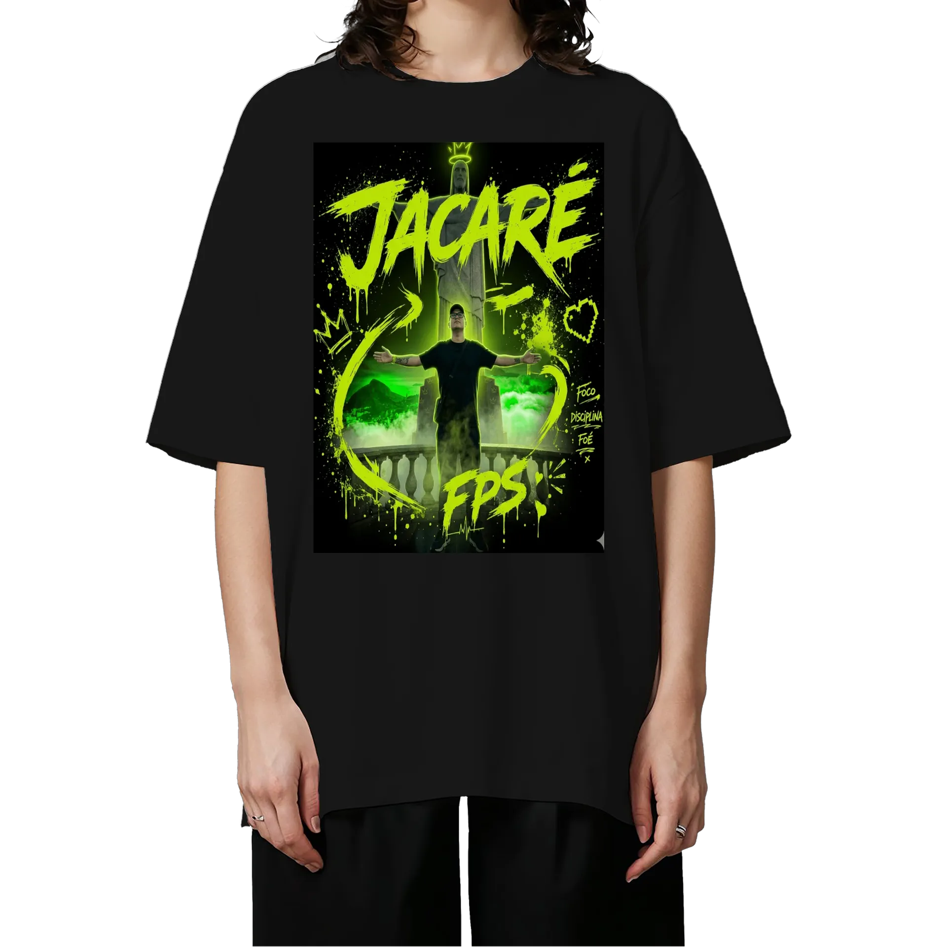 🔥 Camiseta Oversized Jacaré FPS – Edição Matador Mortal - Imagem 3
