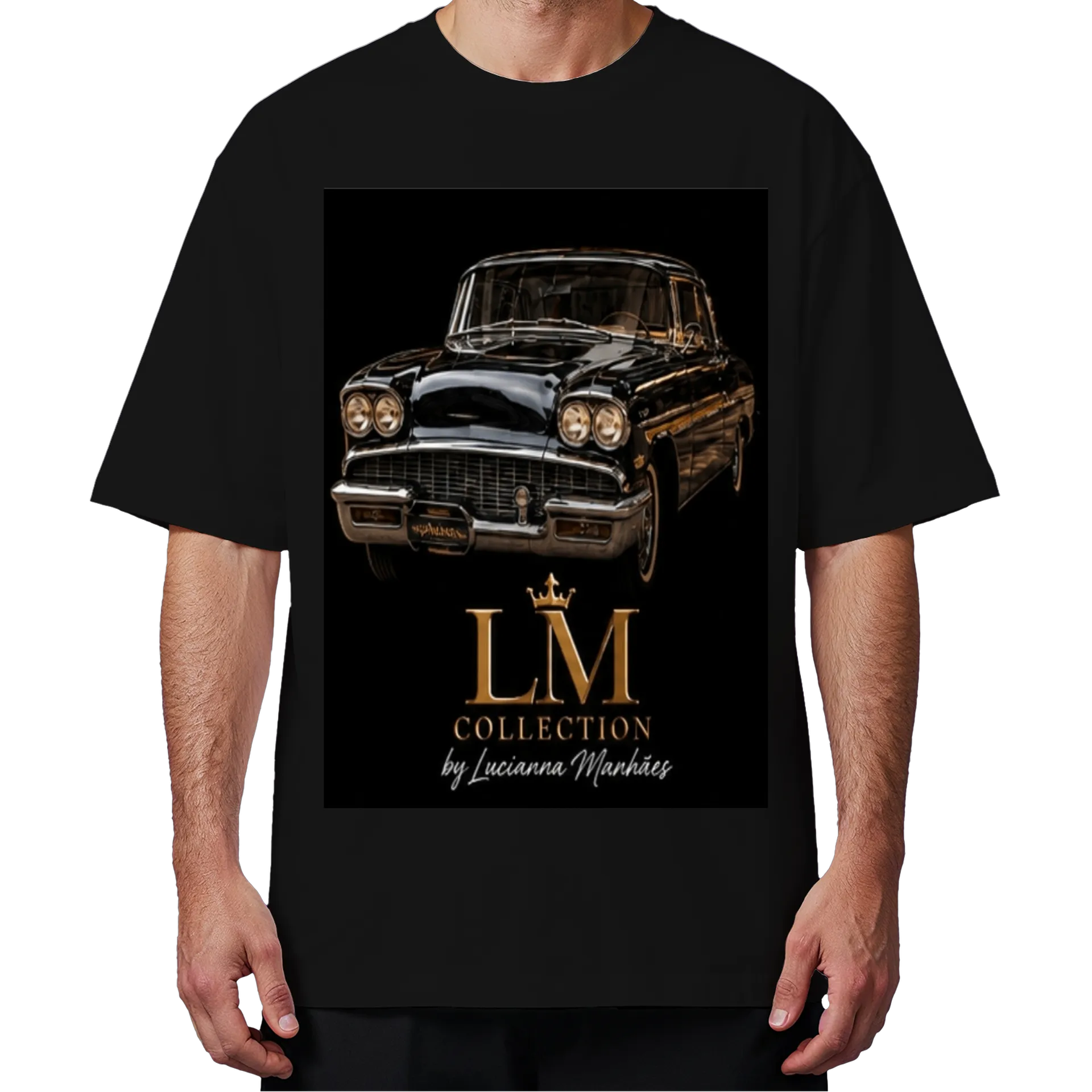 Camiseta Oversized Carro Clássico Luxo Collection by - Imagem 4