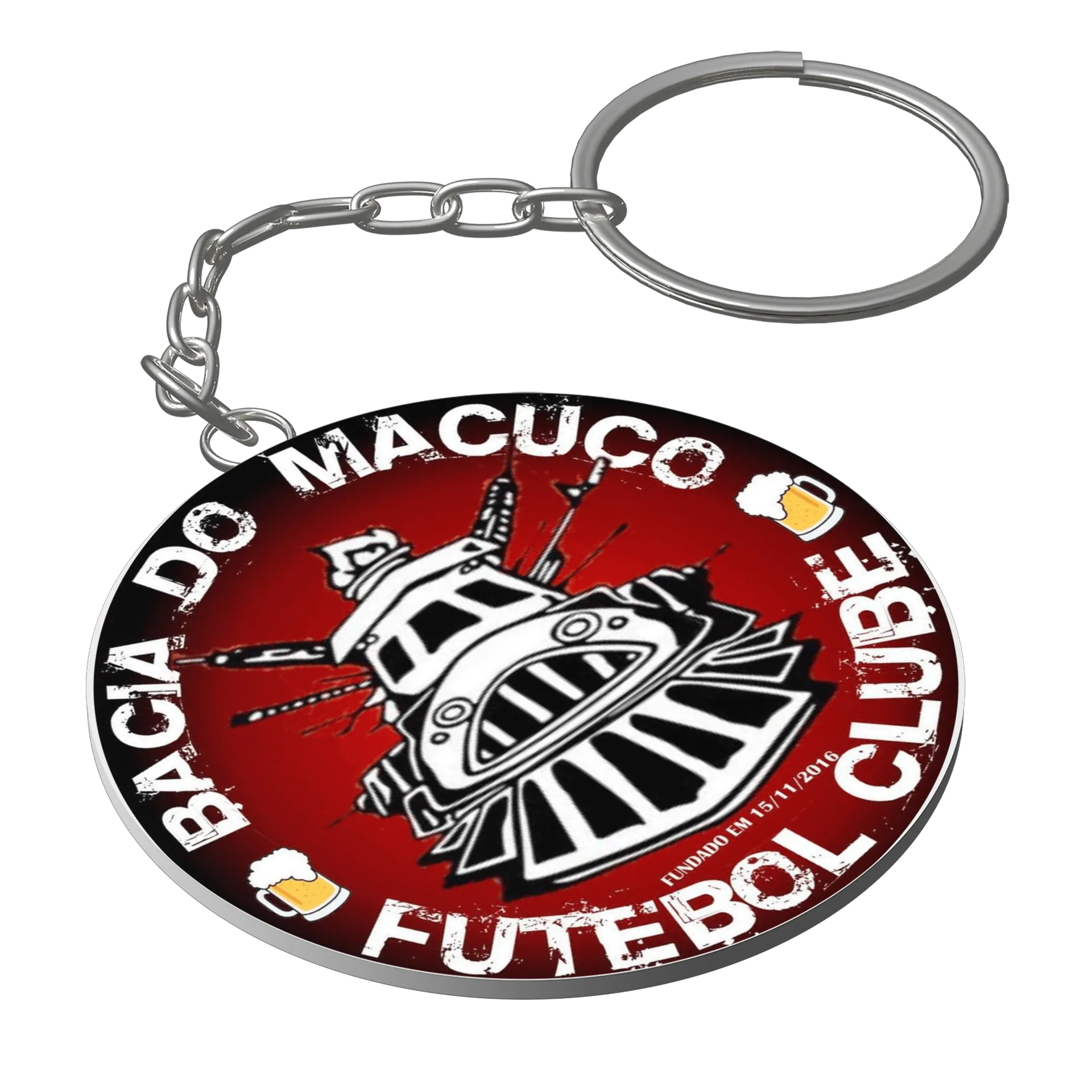 Chaveiro MDF Banda do Macuco Bola Club Beleza Biol de andersondacostasaraiva — imagem 1 de 3