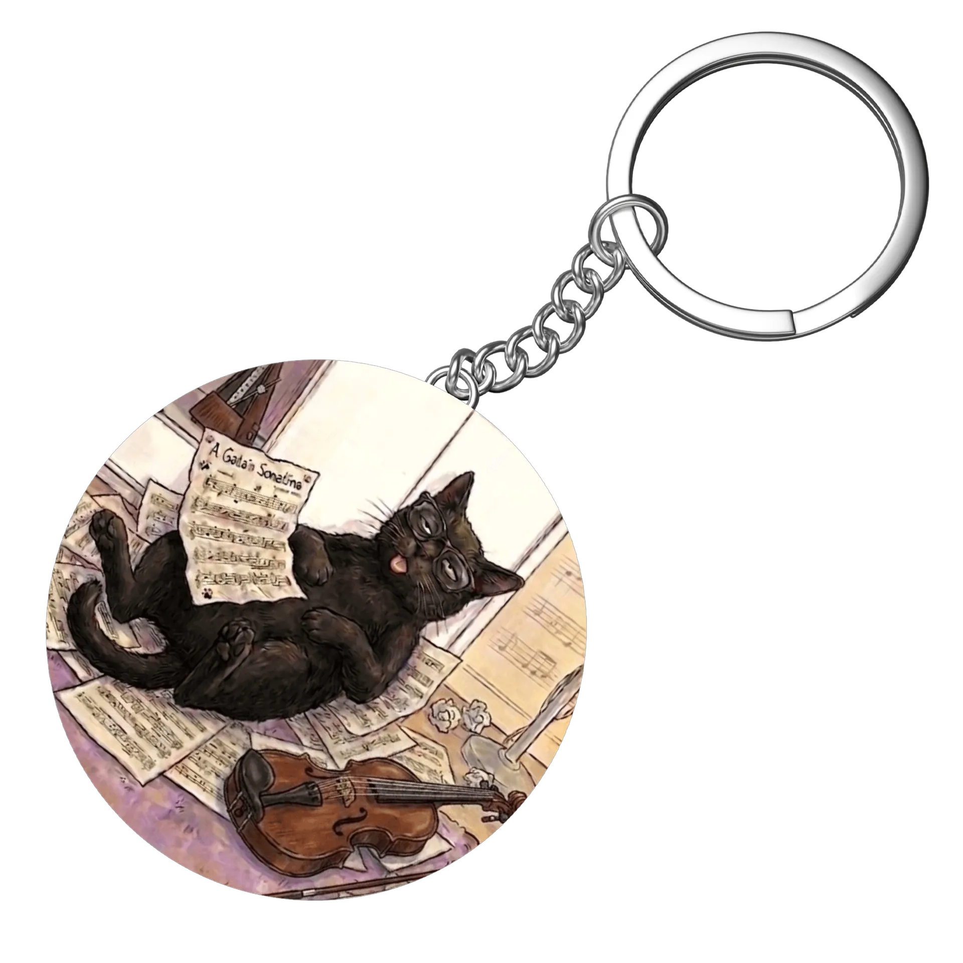 Chaveiro Gato Violinista - Imagem 4