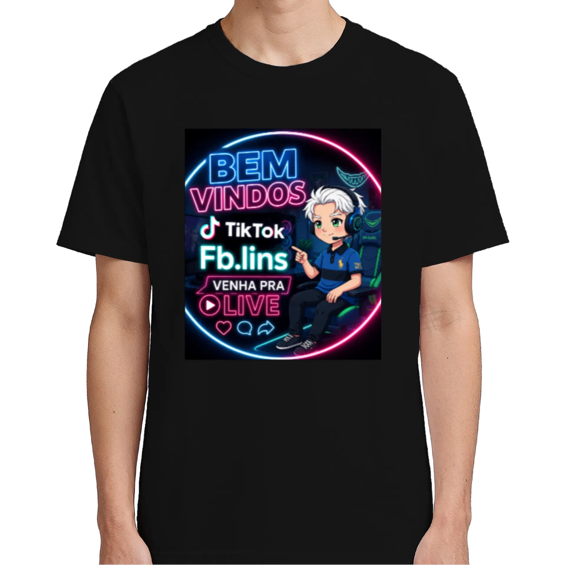 Camiseta Bem Vindos TikTok 100% Algodão - Imagem 5