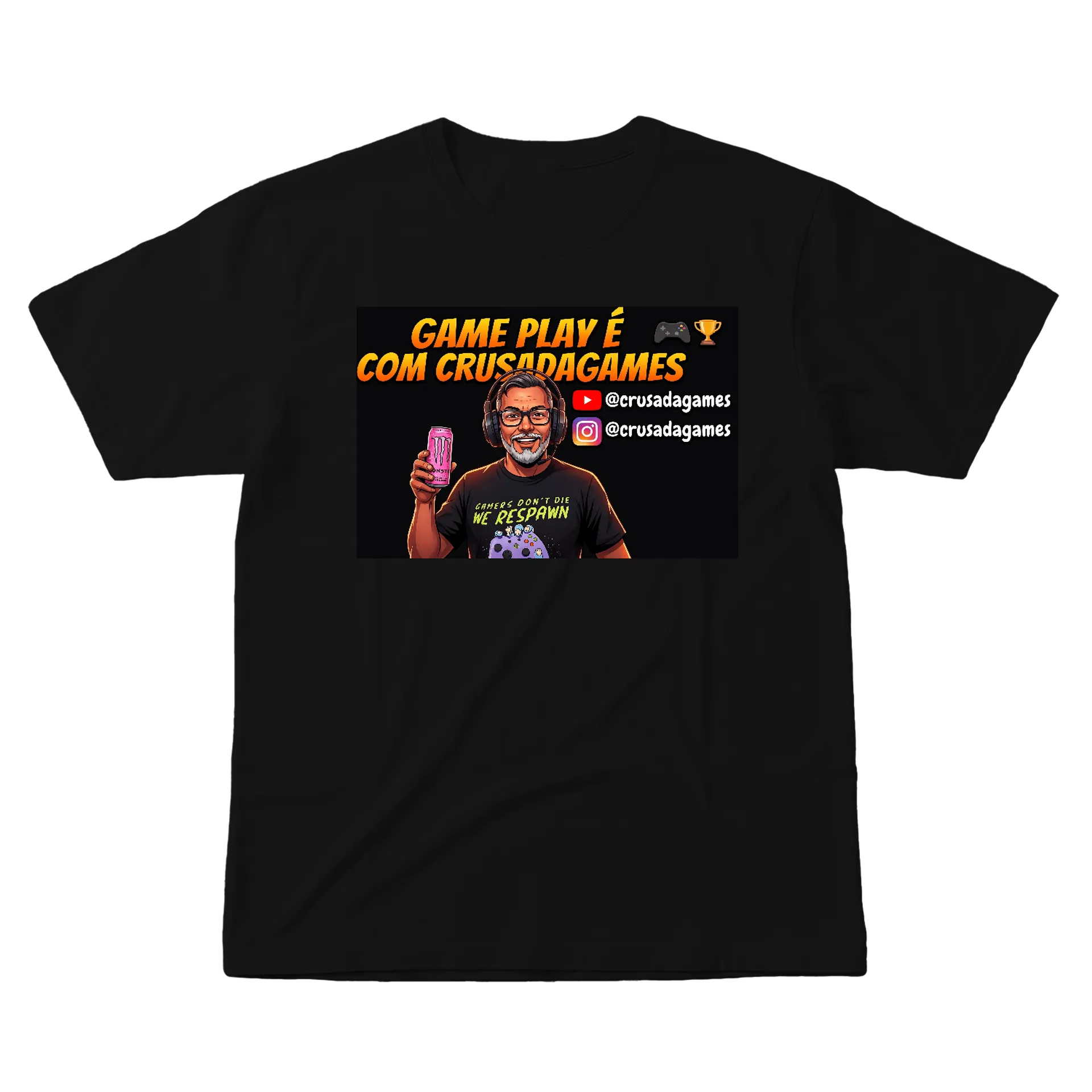 Camiseta personalizada de Crusadagames  — imagem 1 de 6