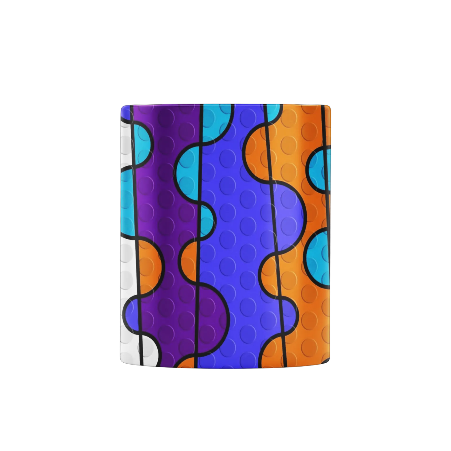 Caneca Padrão Estampa Abstracta Colors 325ml - Imagem 2