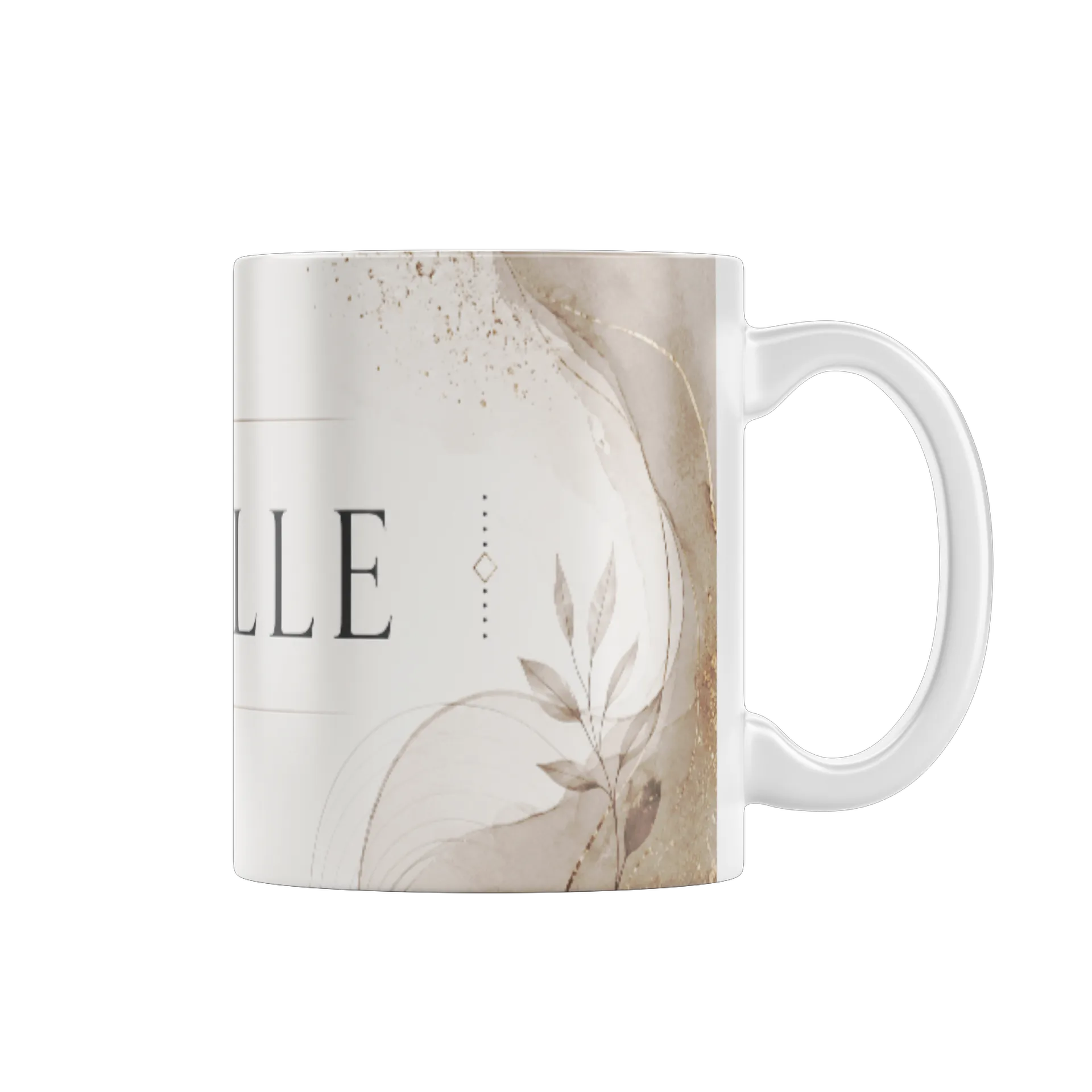 Caneca Porcelana Estampa Ravelle 325ml de RAVELLE