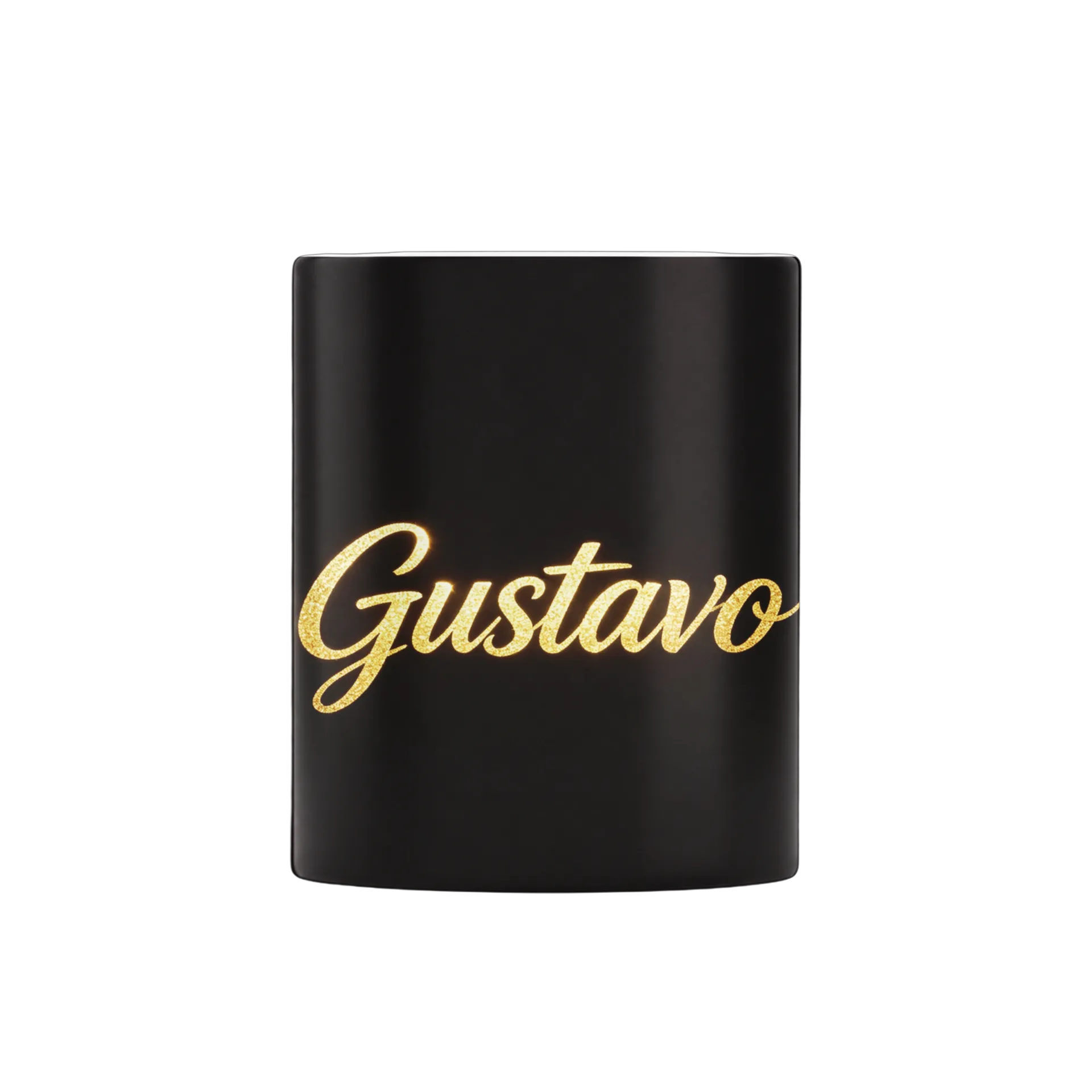 Caneca GlustaVo Nome Gold Glitter 325ml - Imagem 1