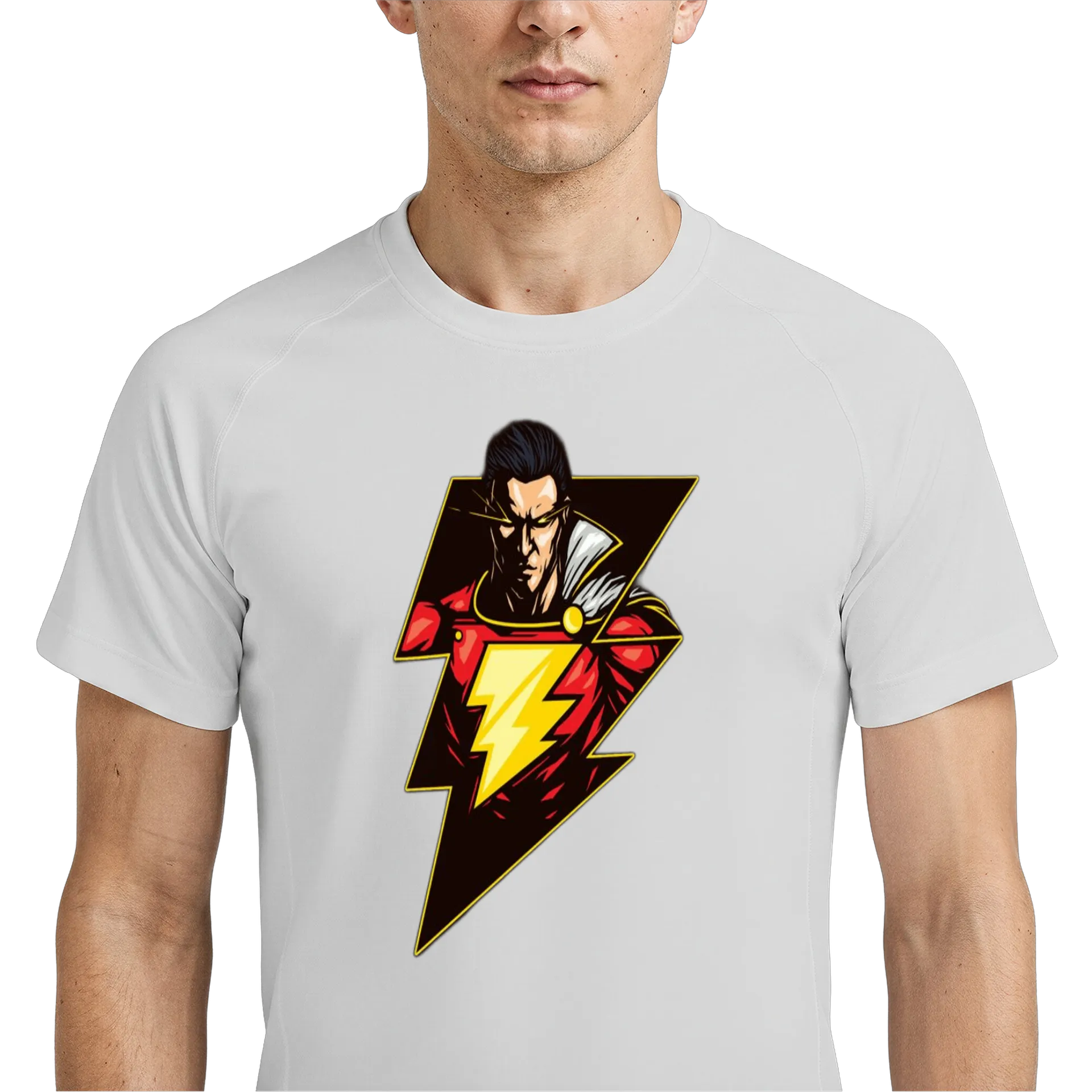 Camiseta Dry Fit Super-herói Relâmpago 100% Polyester - Imagem 4