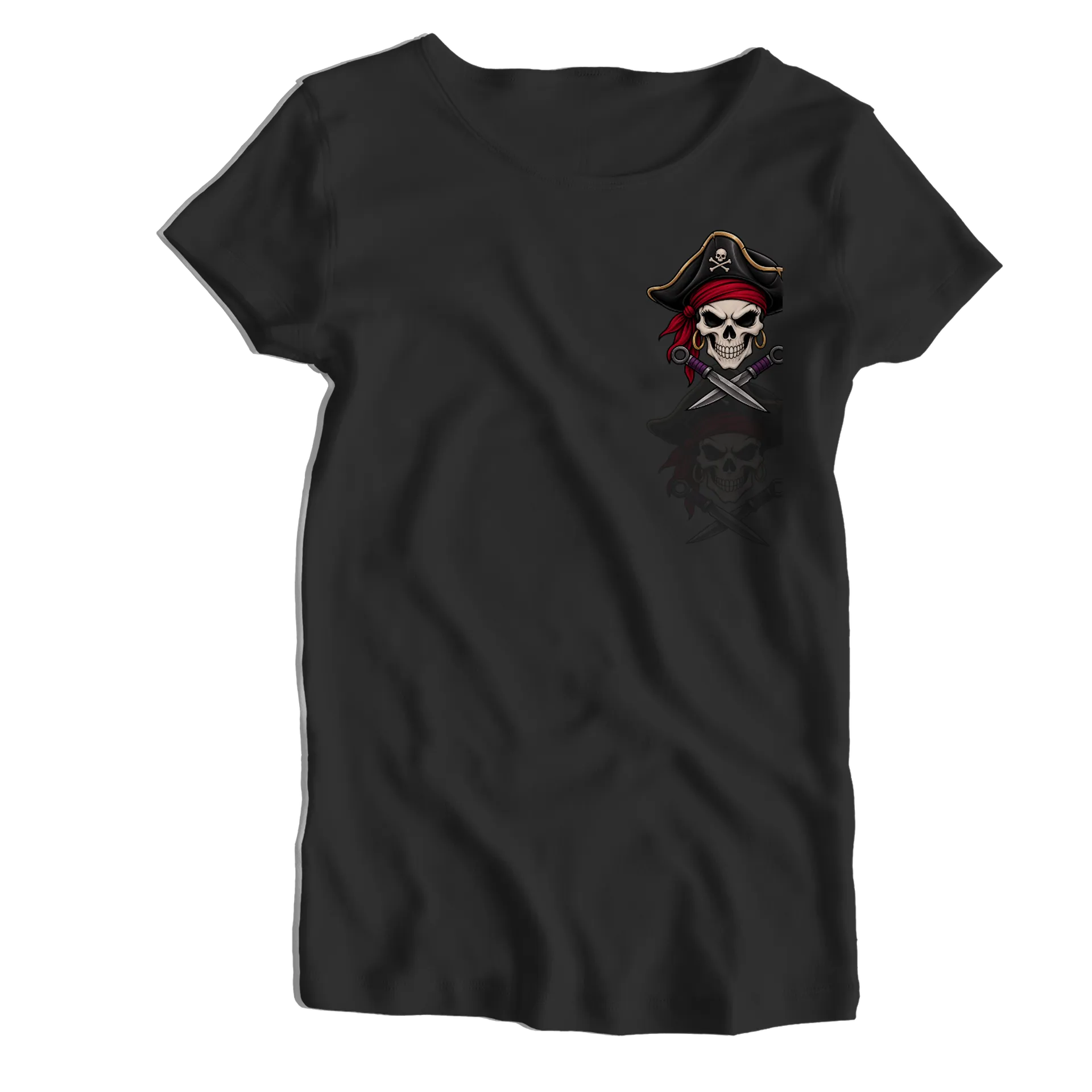 Babylook Emblema Pirata - Caveira - Imagem 1