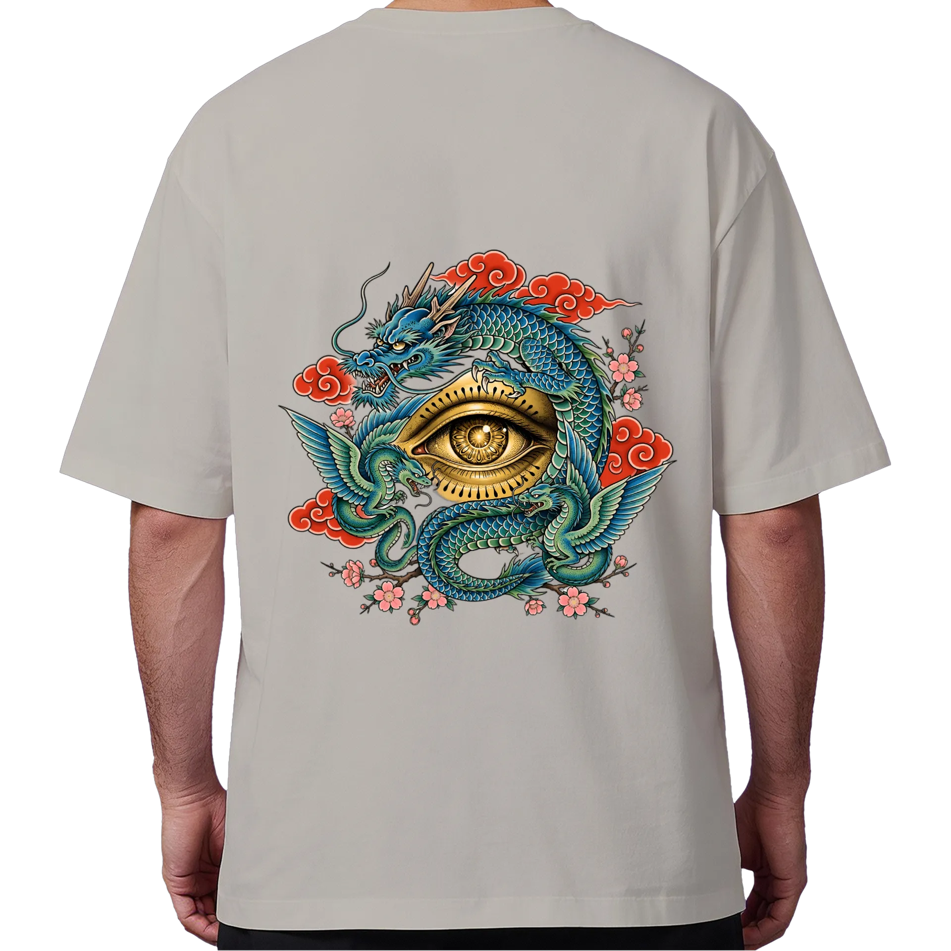  CAMISETA OVERSIZE DRAGÃO AZUL - OLHO DO DRAGÃO - Imagem 6