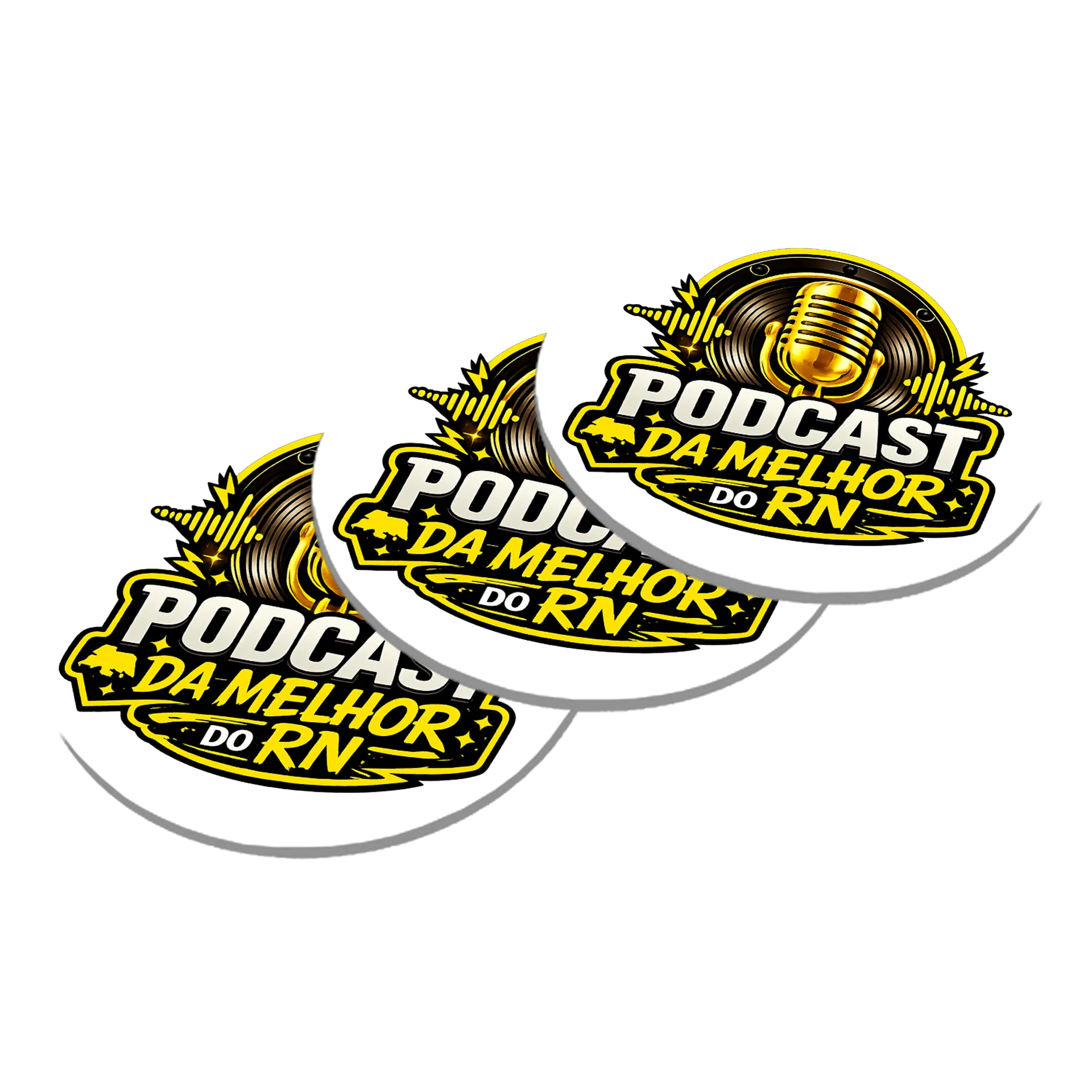 Porta-copos personalizado de PODCAST DA MELHOR DO RN