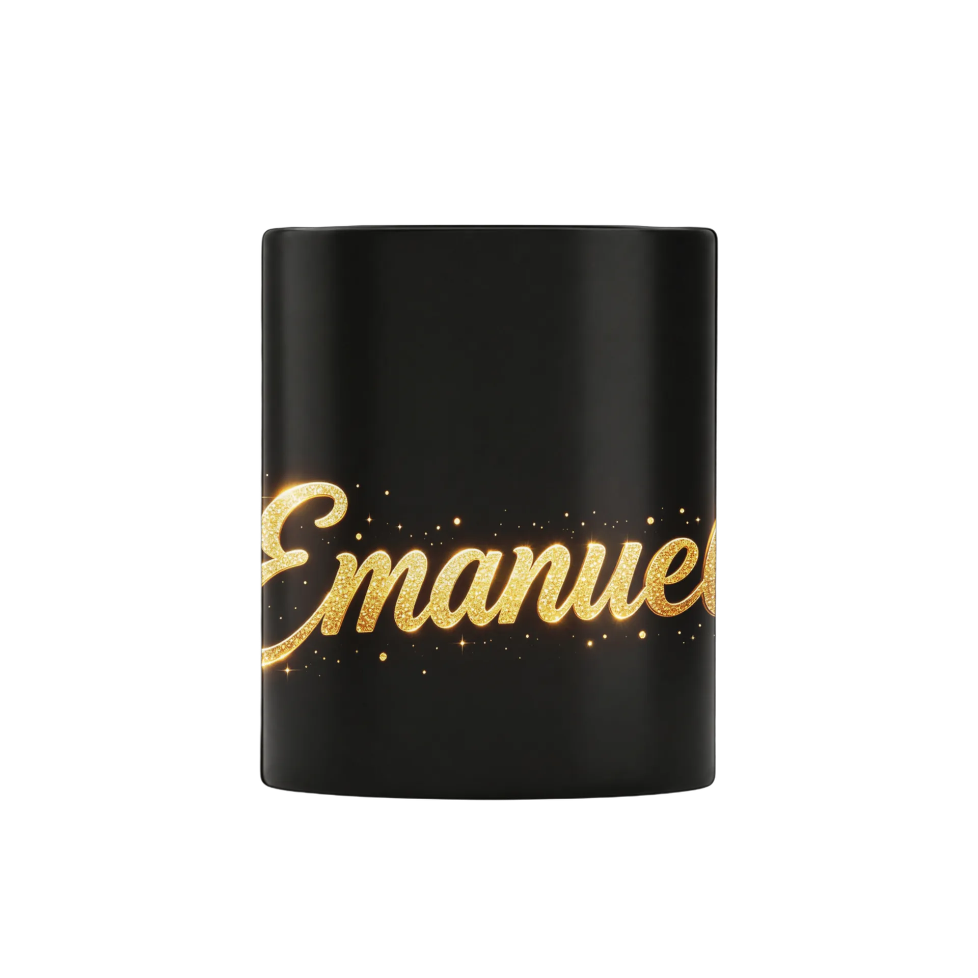 Caneca Glitter Emamel Nome Em Aço 325ml - Imagem 1