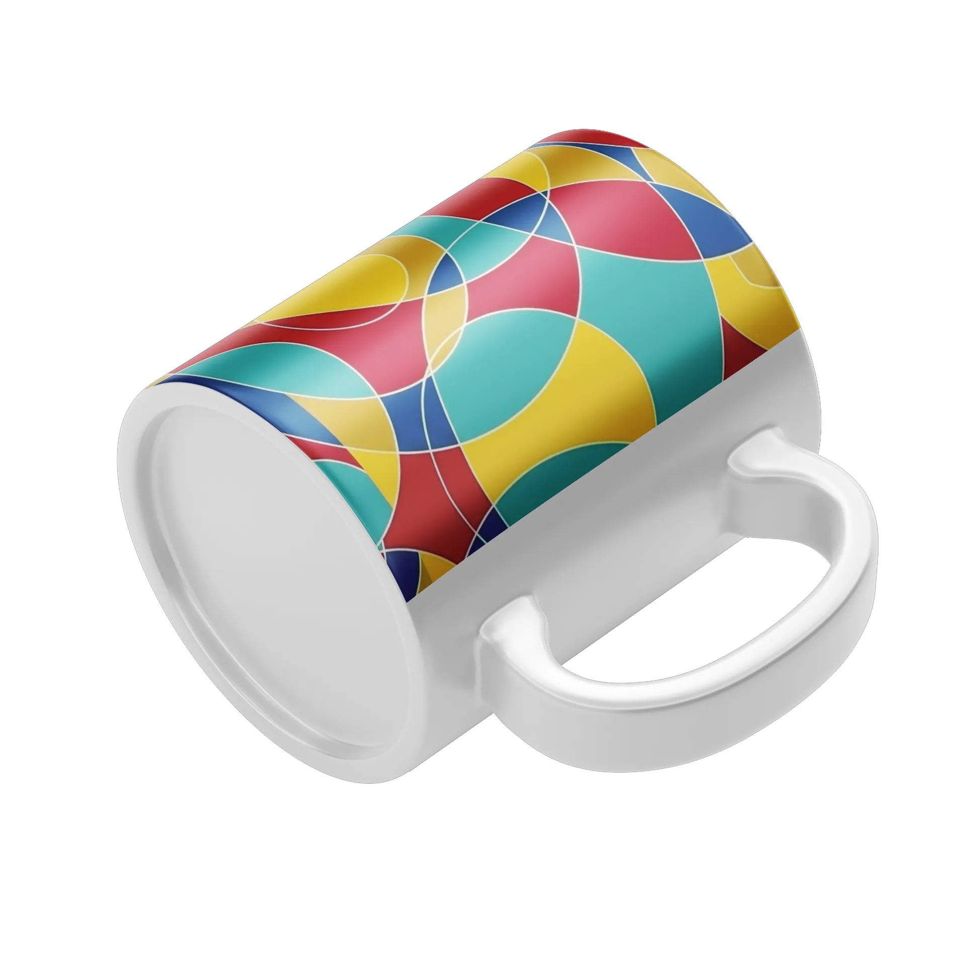 Caneca Geométrica Colorida 325ml - Imagem 4