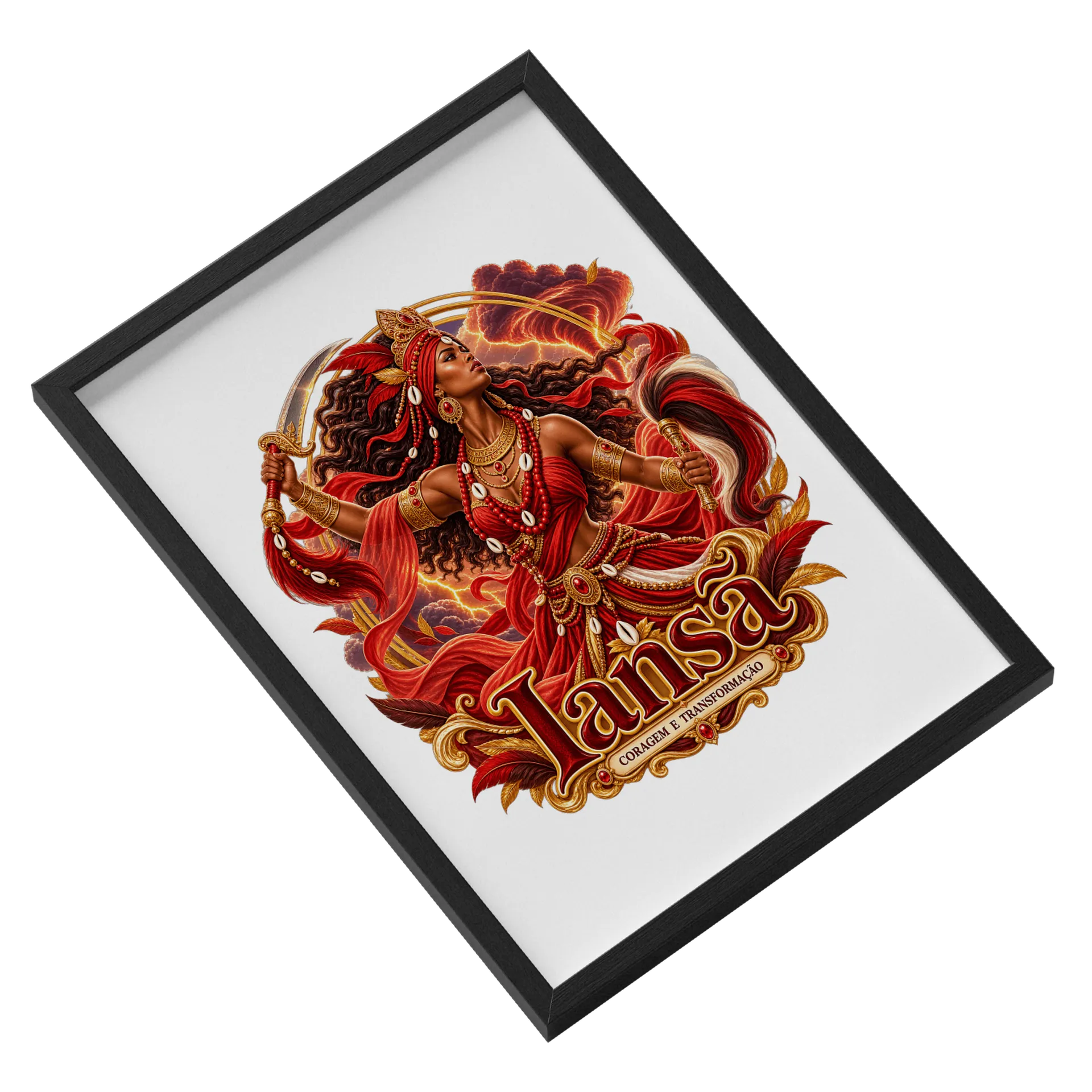 Quadro Iansã Com Vidro - Imagem 2