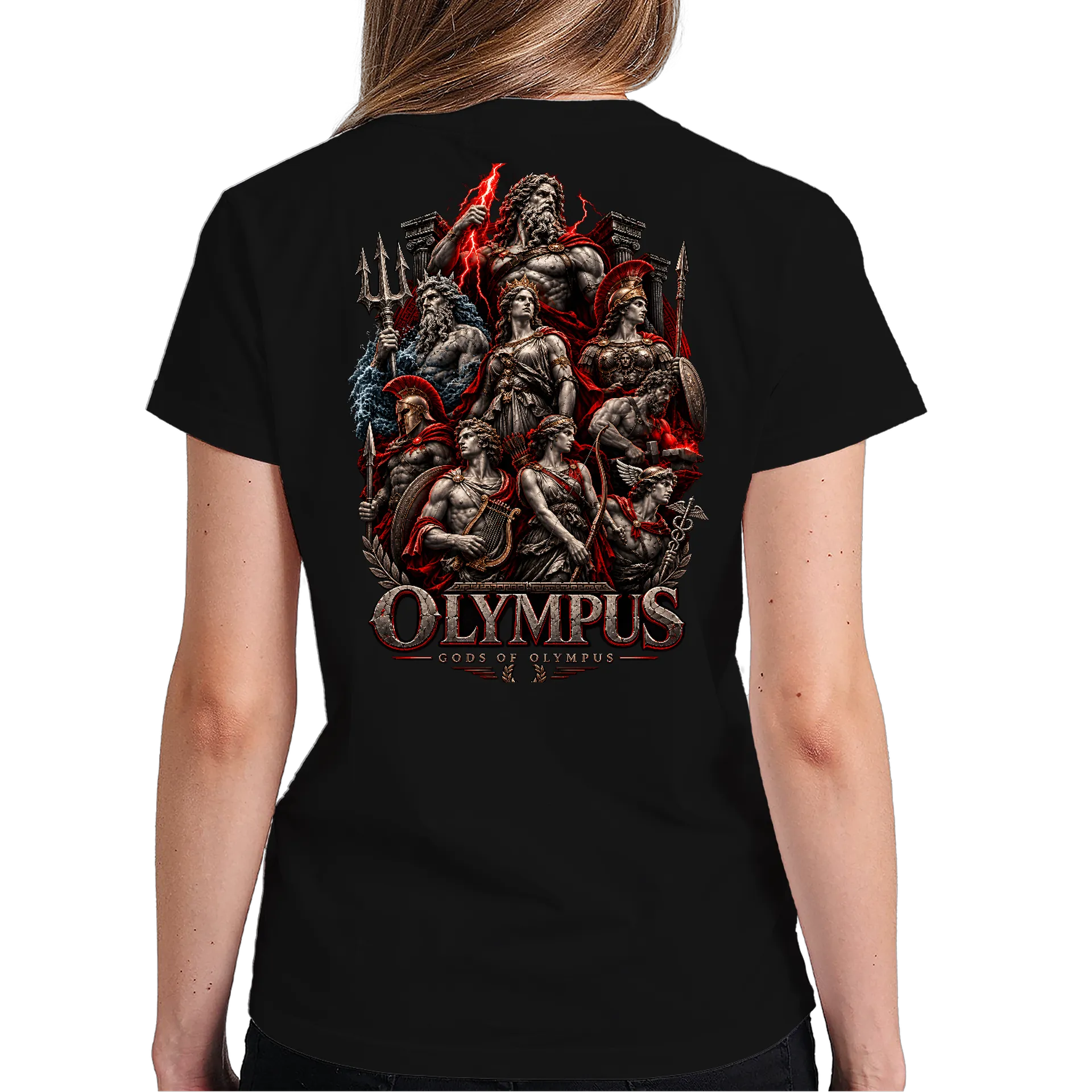 Camiseta Deuses do Olimpo Estampa Realista 100% Algodão - Imagem 5