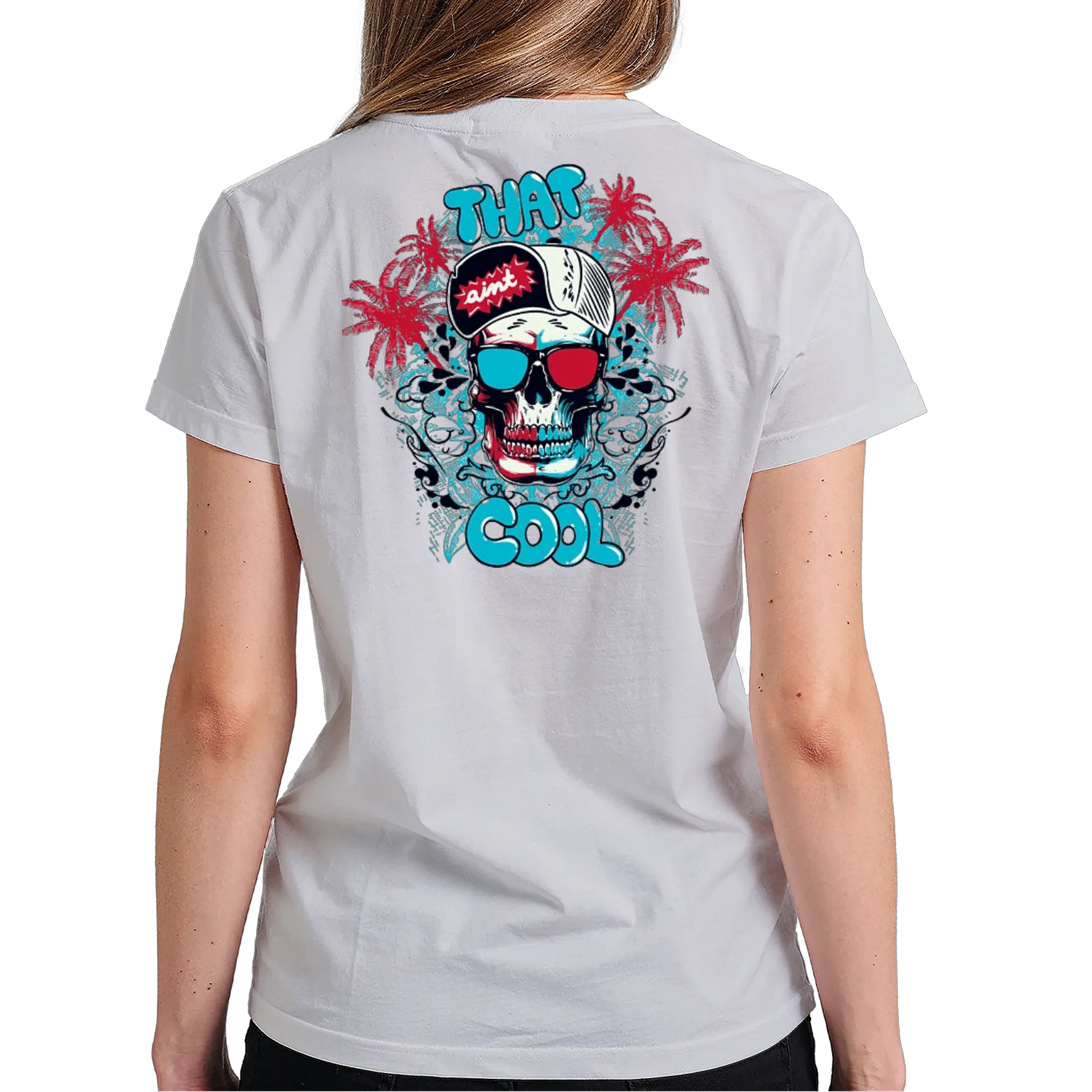 Camiseta Estampa Caveira Colorida 100% Algodão - Imagem 6