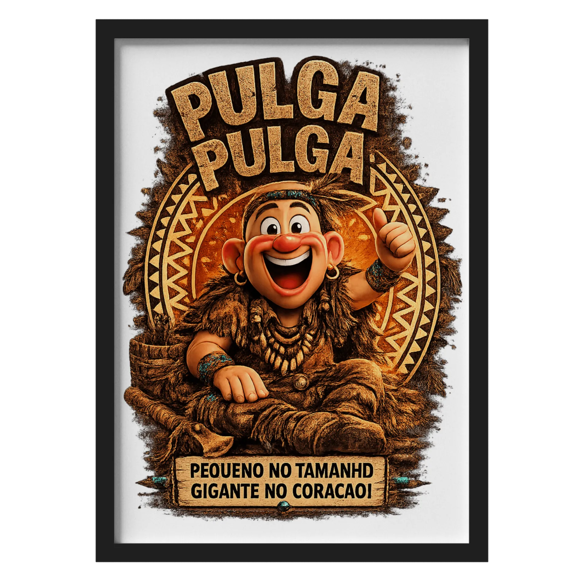 Quadro Personalizado A3 MDF e Vidro - Imagem 1