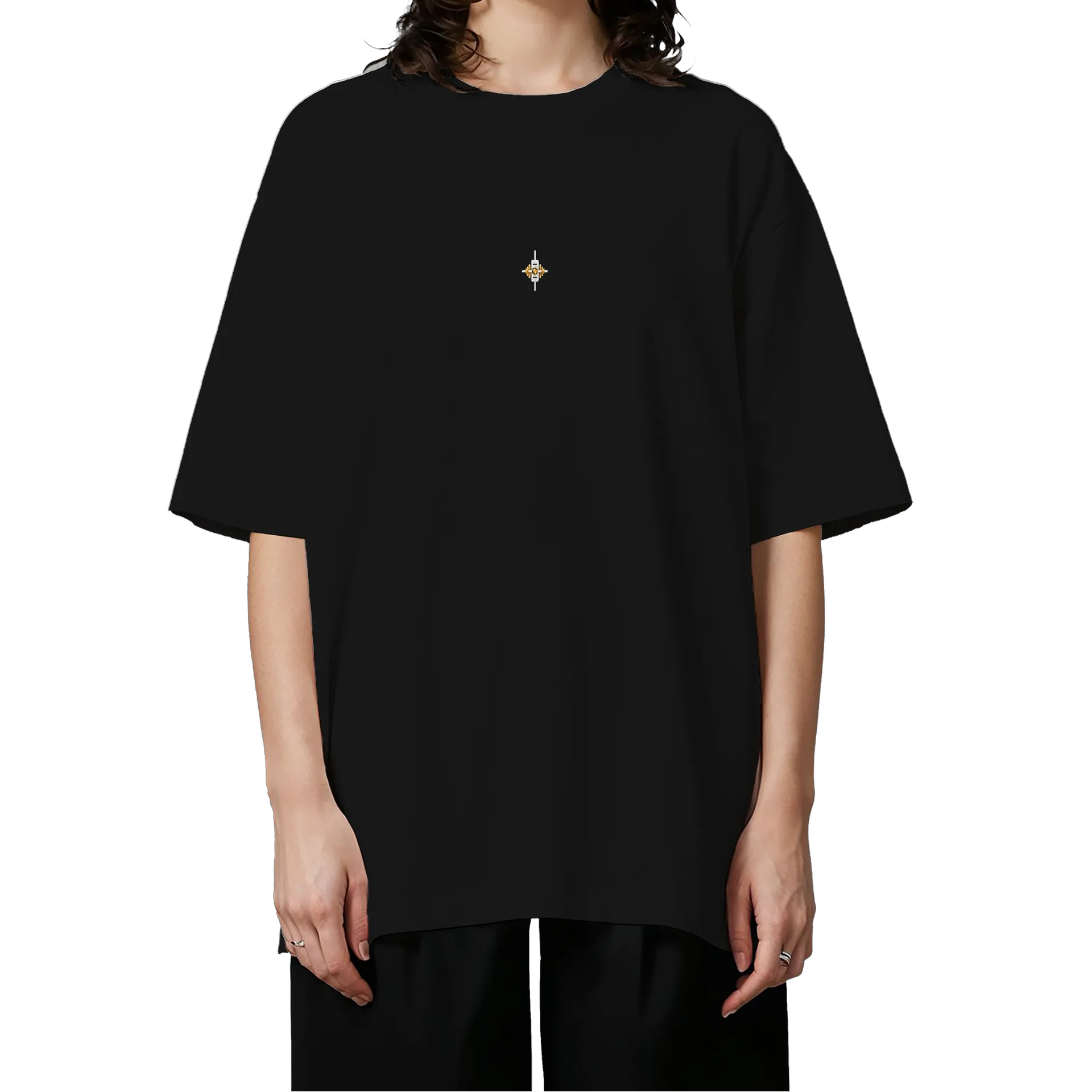 Camiseta Oversized Ouro Não Perdoa Preto - Imagem 3