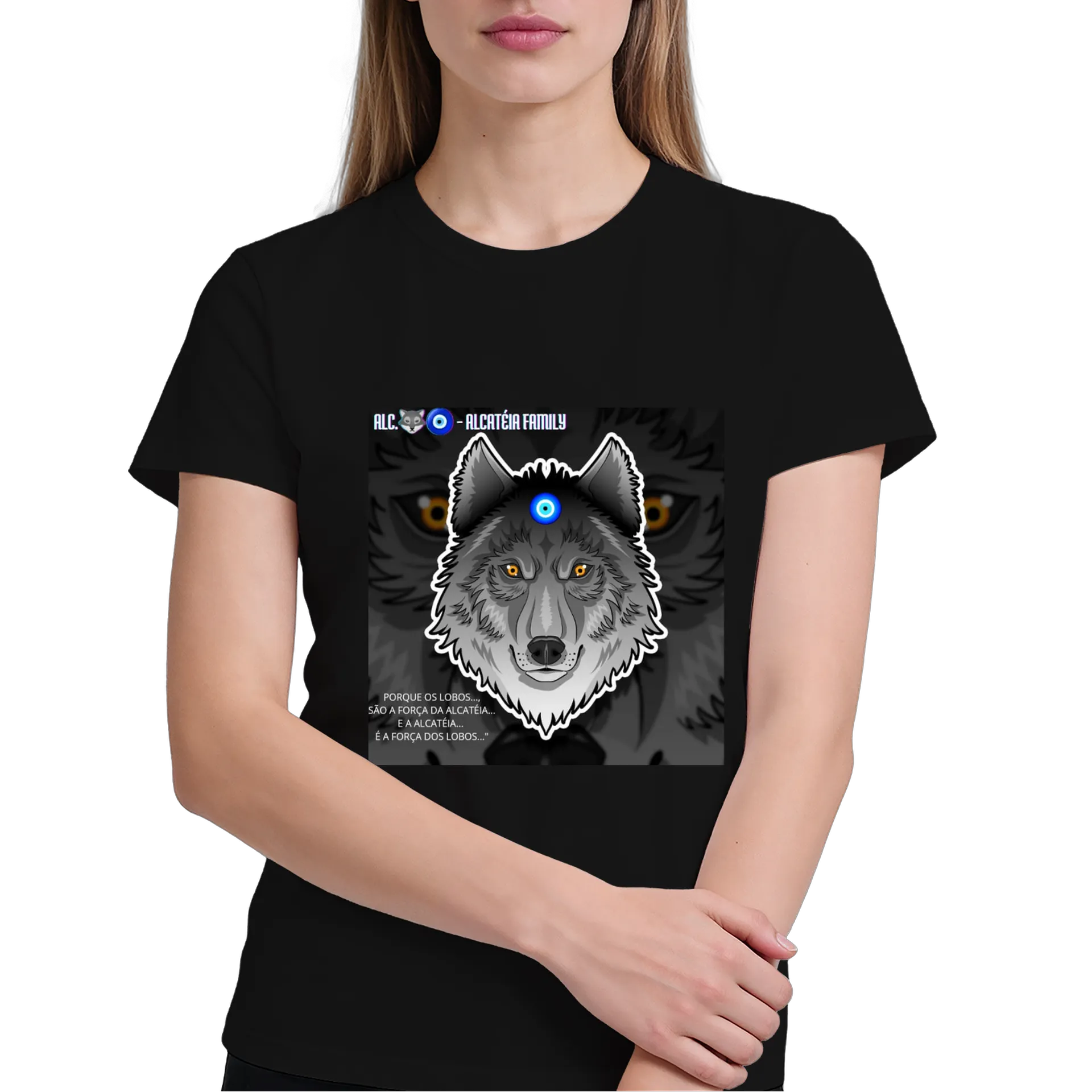 Camiseta Lobo Alcatéia 100% Algodão - Imagem 4
