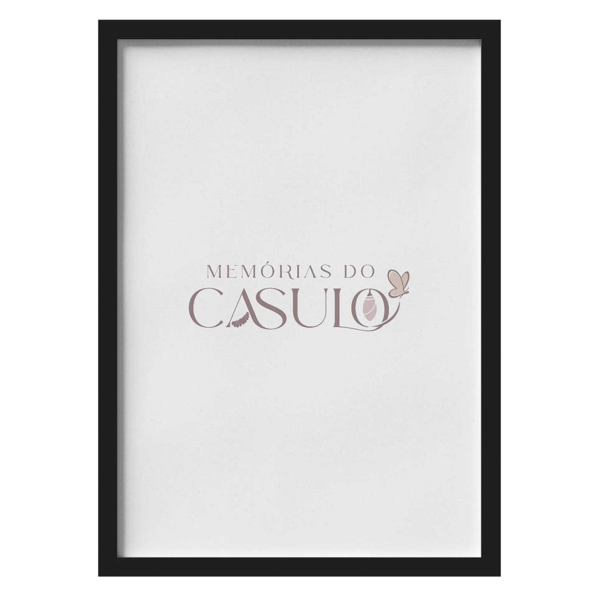 Quadro Memorias do Castanho Coral A3 com Vidro MDF e Vidro de Reis — imagem 1 de 3