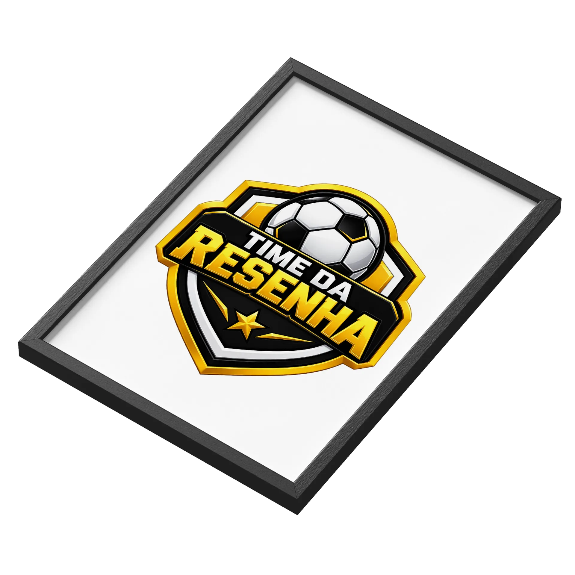 Quadro A3 personalizado Com Vidro de Time da resenha  — imagem 3 de 3