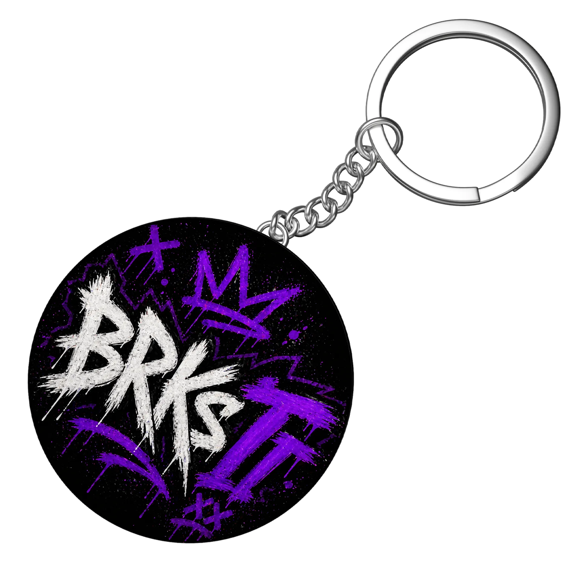 Chaveiro MDF Estampa Tipográfica BRKsIT - Imagem 4