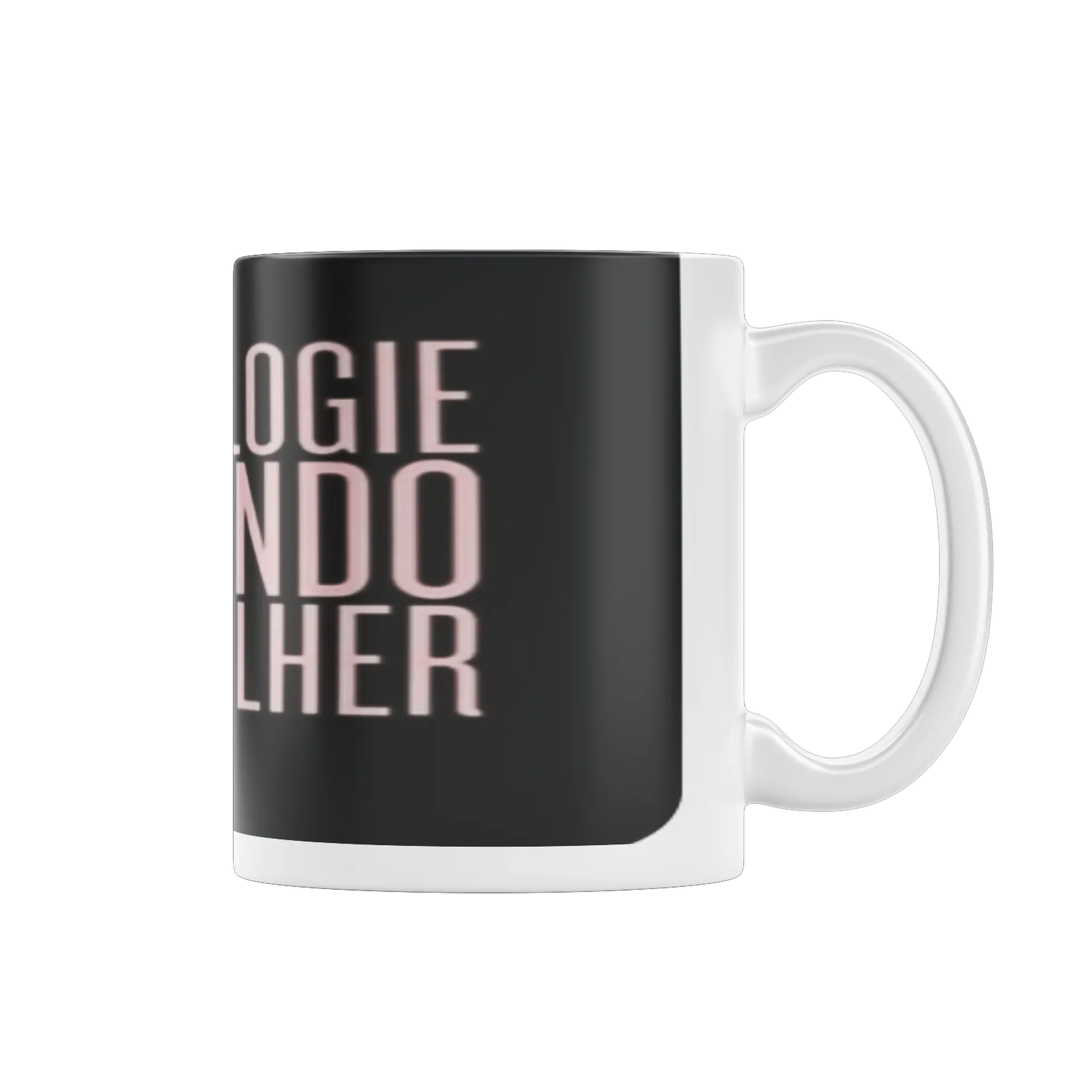 Caneca Frase Tipográfica Não Me Elogie 325ml de Garagem ruiva — imagem 1 de 4