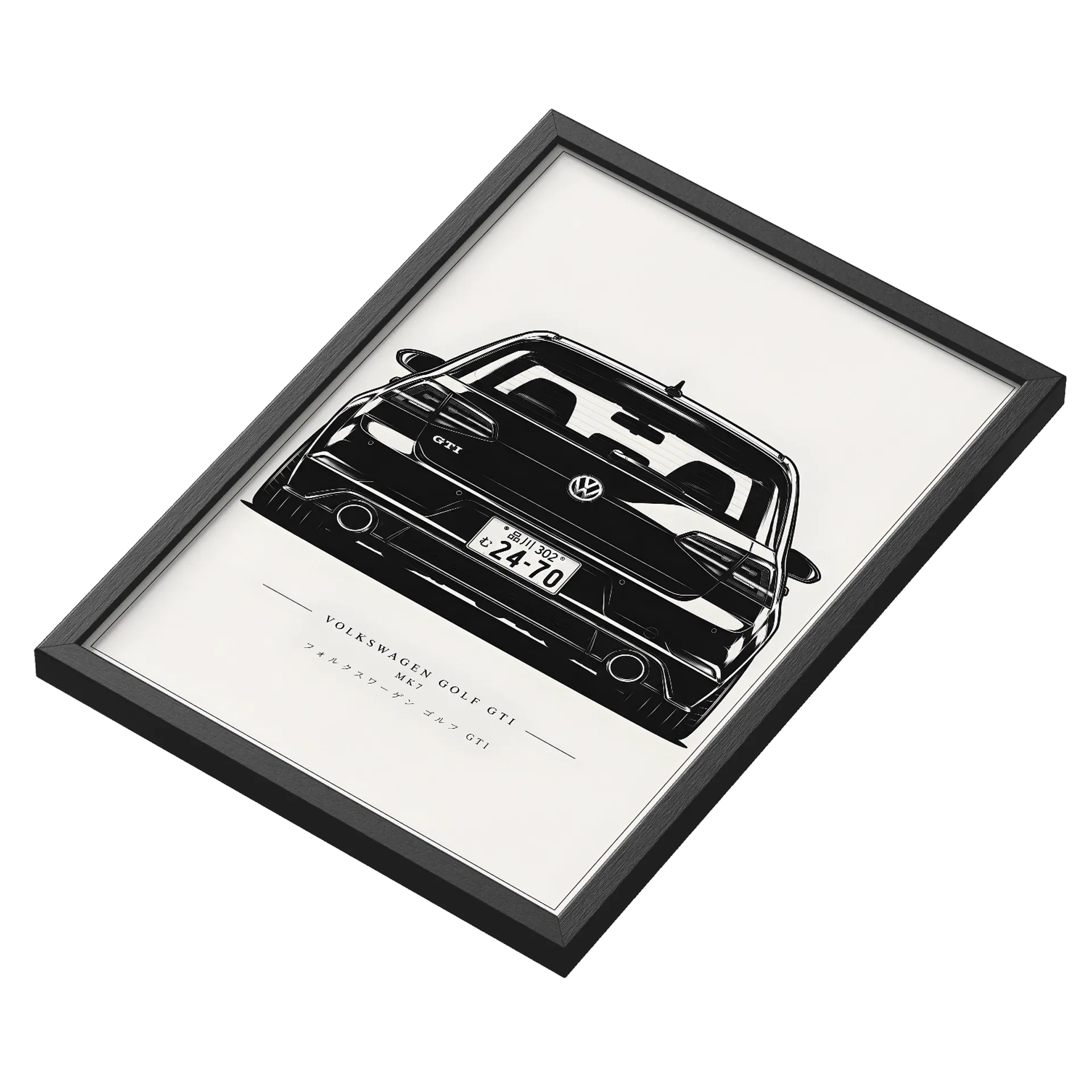 Quadro Golf GTI MK7 A3 Com Vidro - Imagem 3