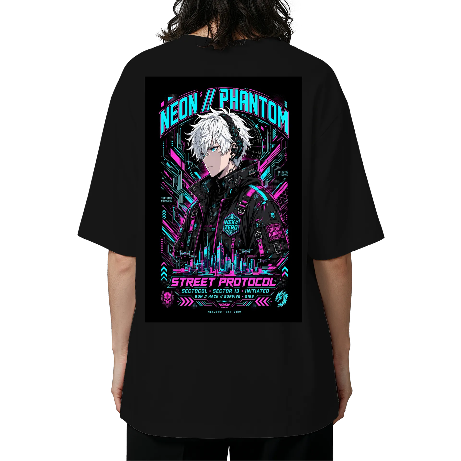 Camiseta Oversize neon phantom - Imagem 5