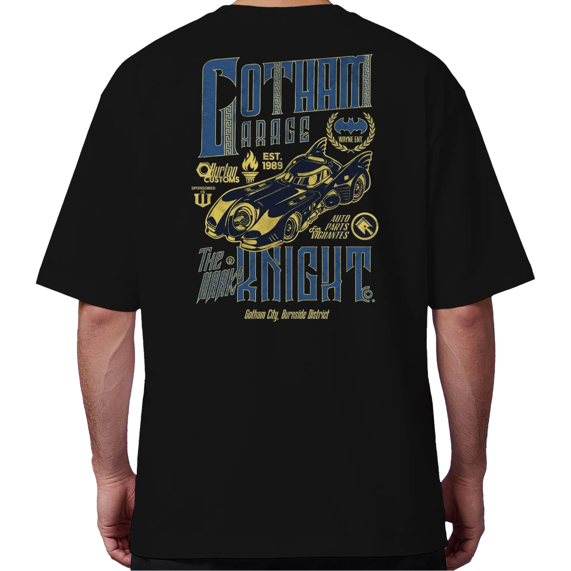 Camiseta Oversized Estampa Gotham Garage - Imagem 6