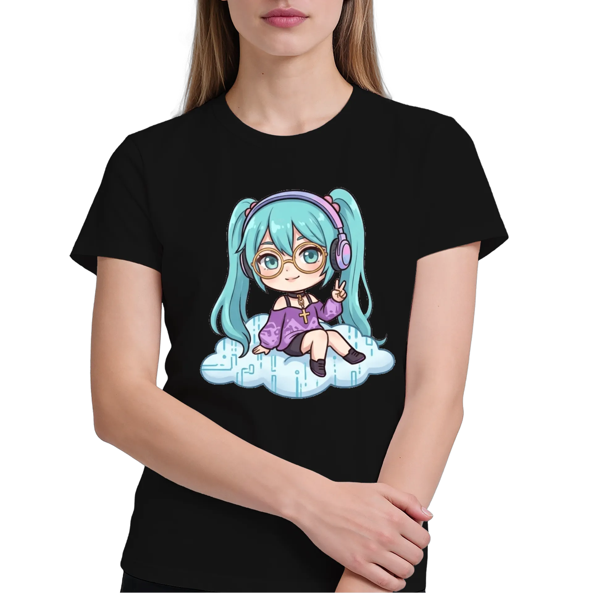 Camiseta Miyurihatake Chibi Anime 100% Algodão de MiyuriHatake — imagem 3 de 6