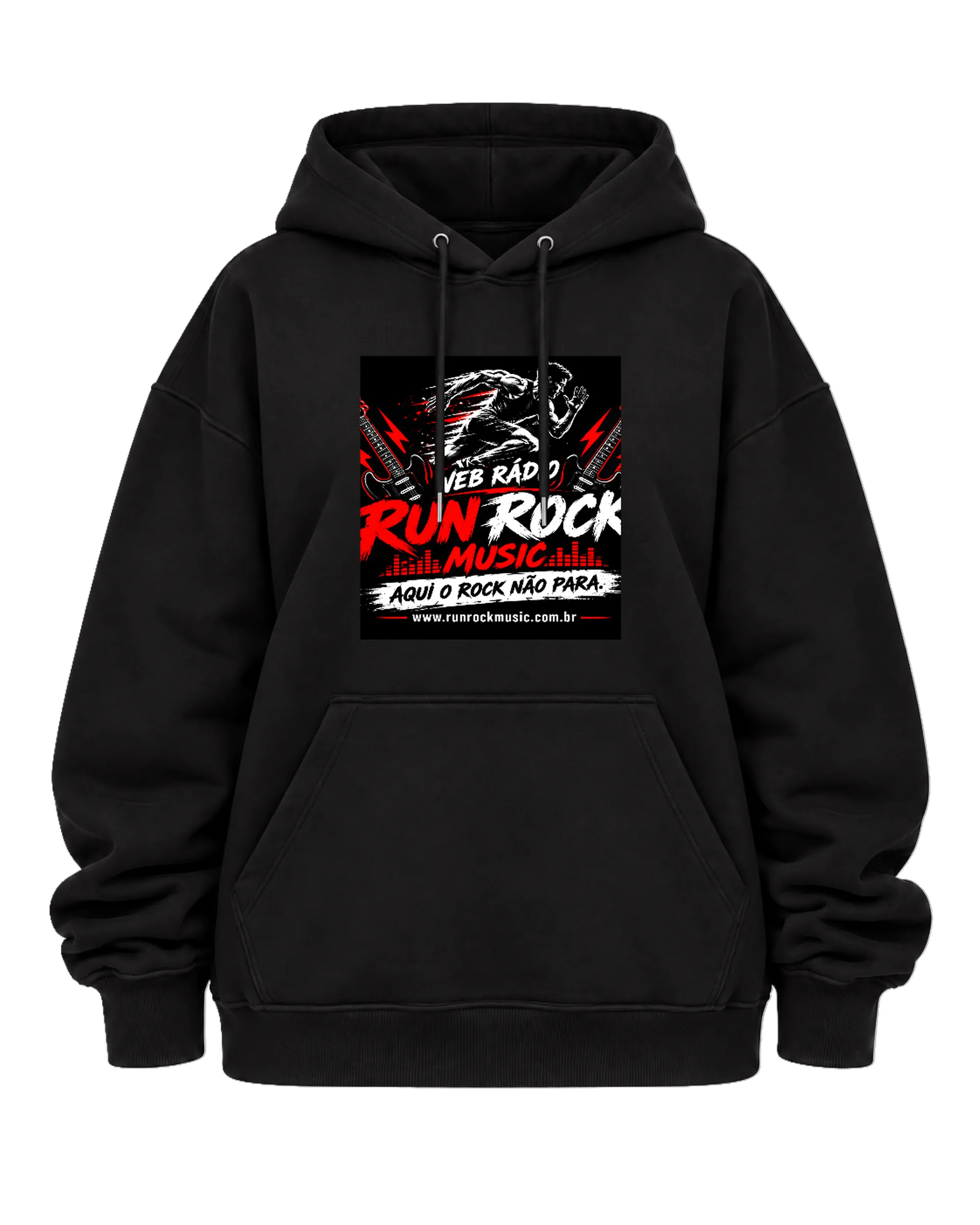 Blusa de moletom RUN ROCK MUSIC - Imagem 5