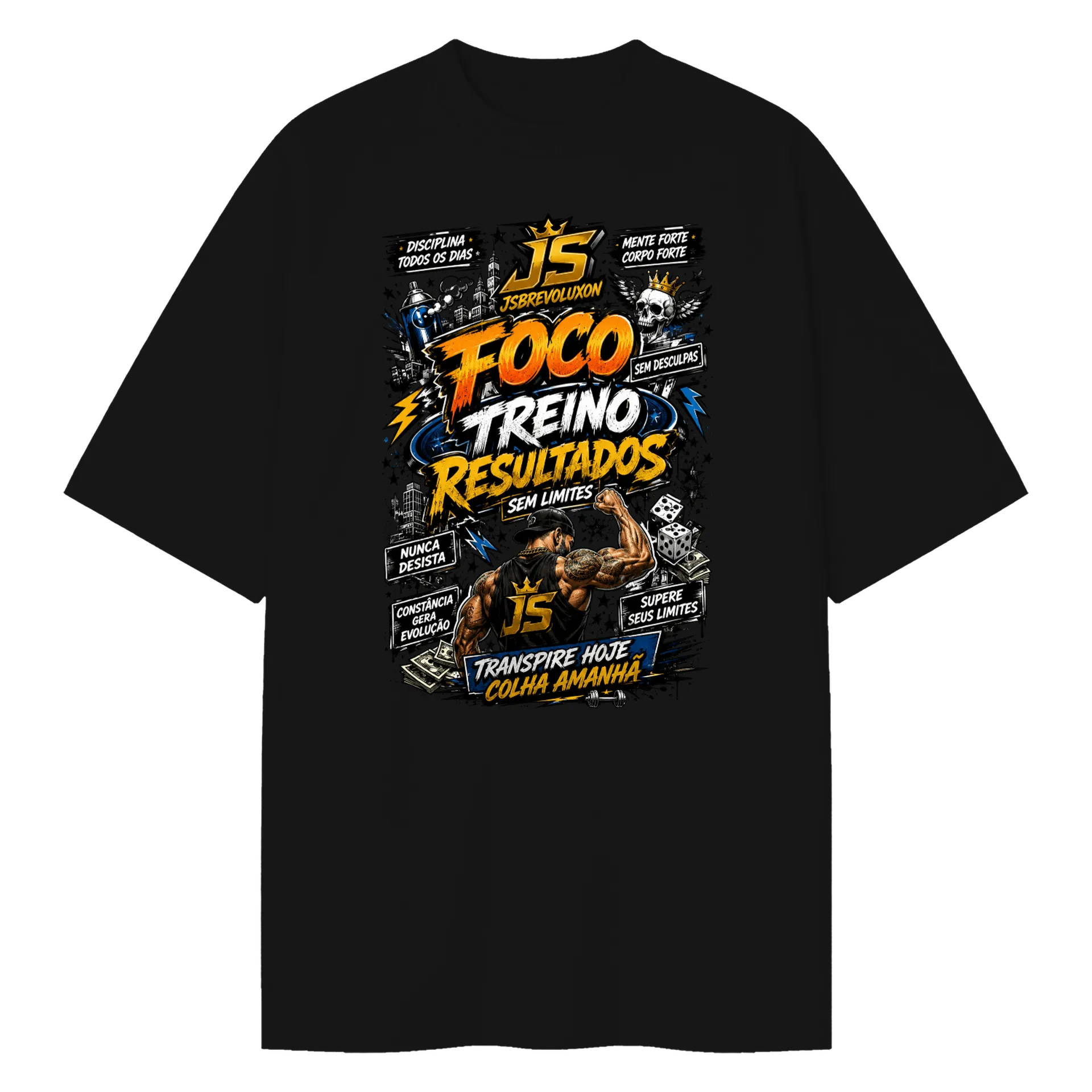 Camiseta Oversized jsbrevoluxon - Imagem 1