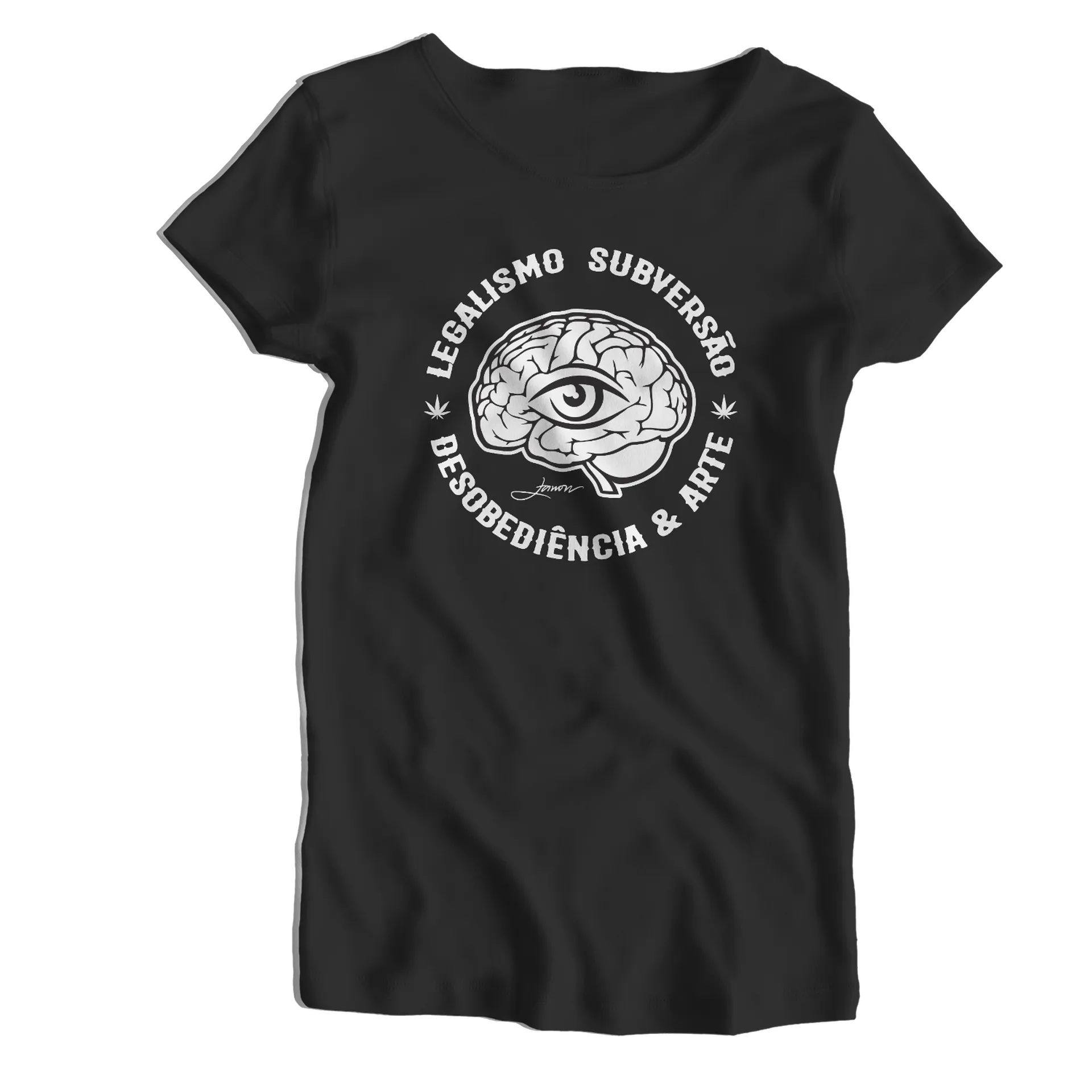 Camiseta Babylook Estampa Legalismo Subversão 100% Algodão - Imagem 1