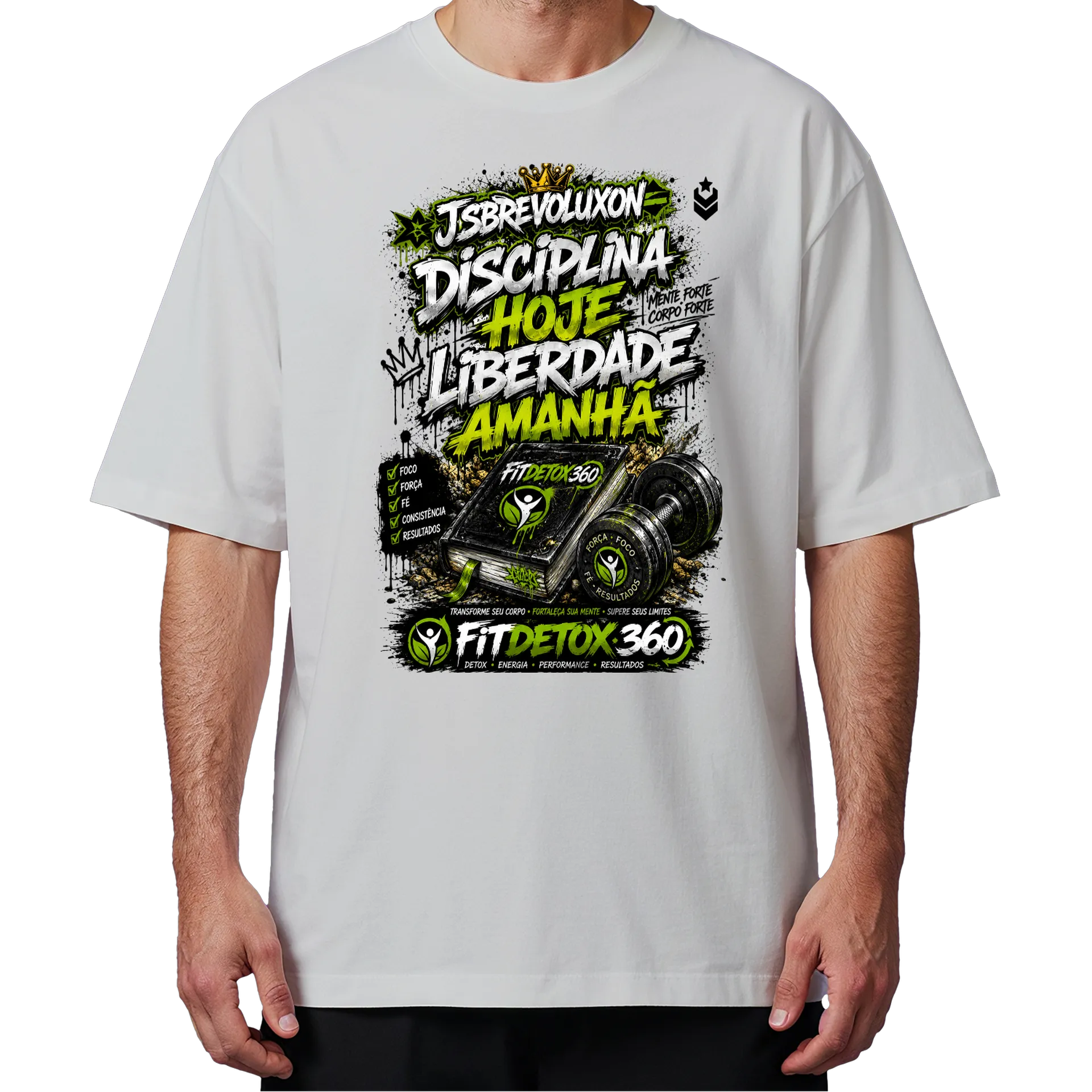 Camiseta Oversized FitDetox360 algodão Premium  - Imagem 4