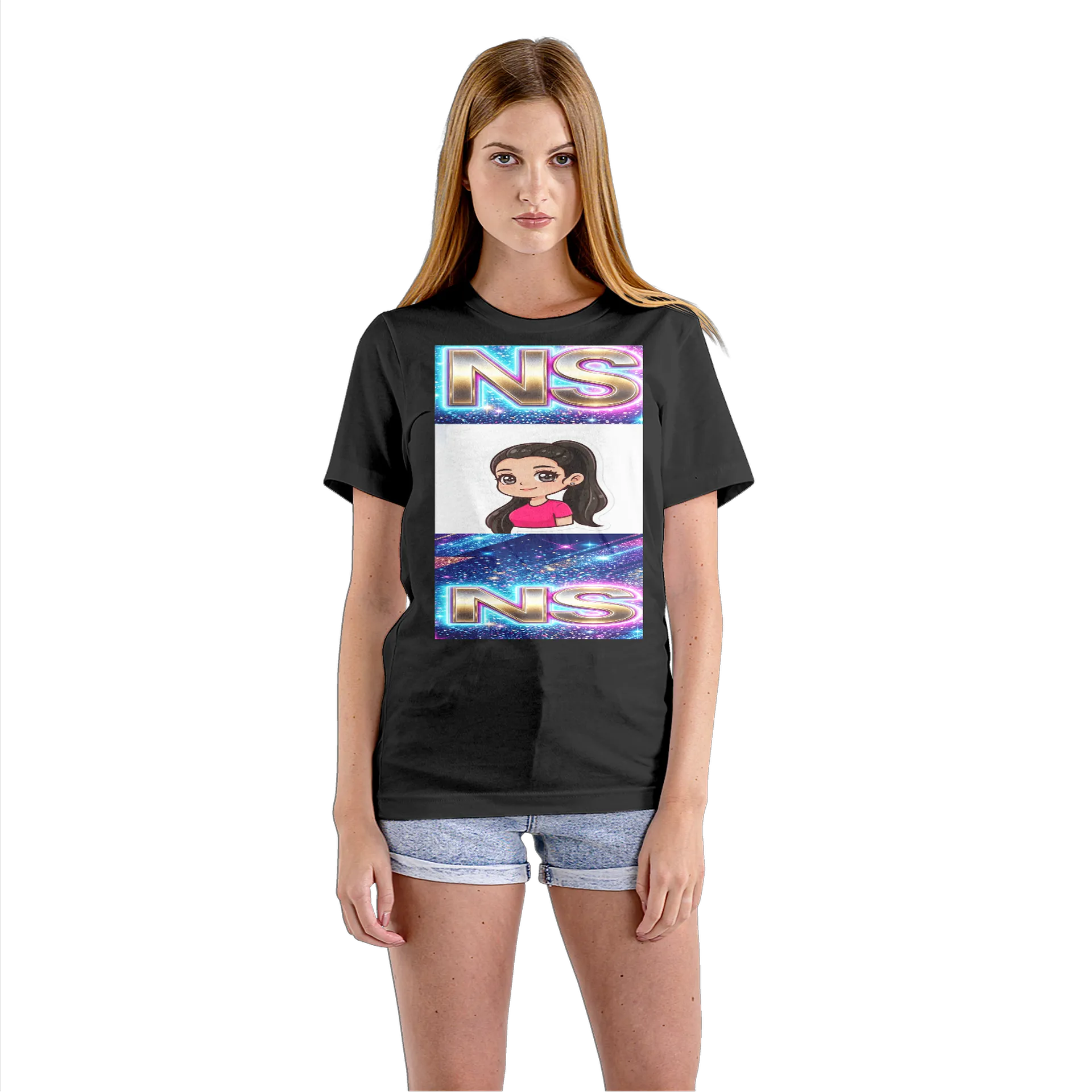 Camiseta Babylook Avatar Cartoon com Logo NS 100% Algodão - Imagem 3
